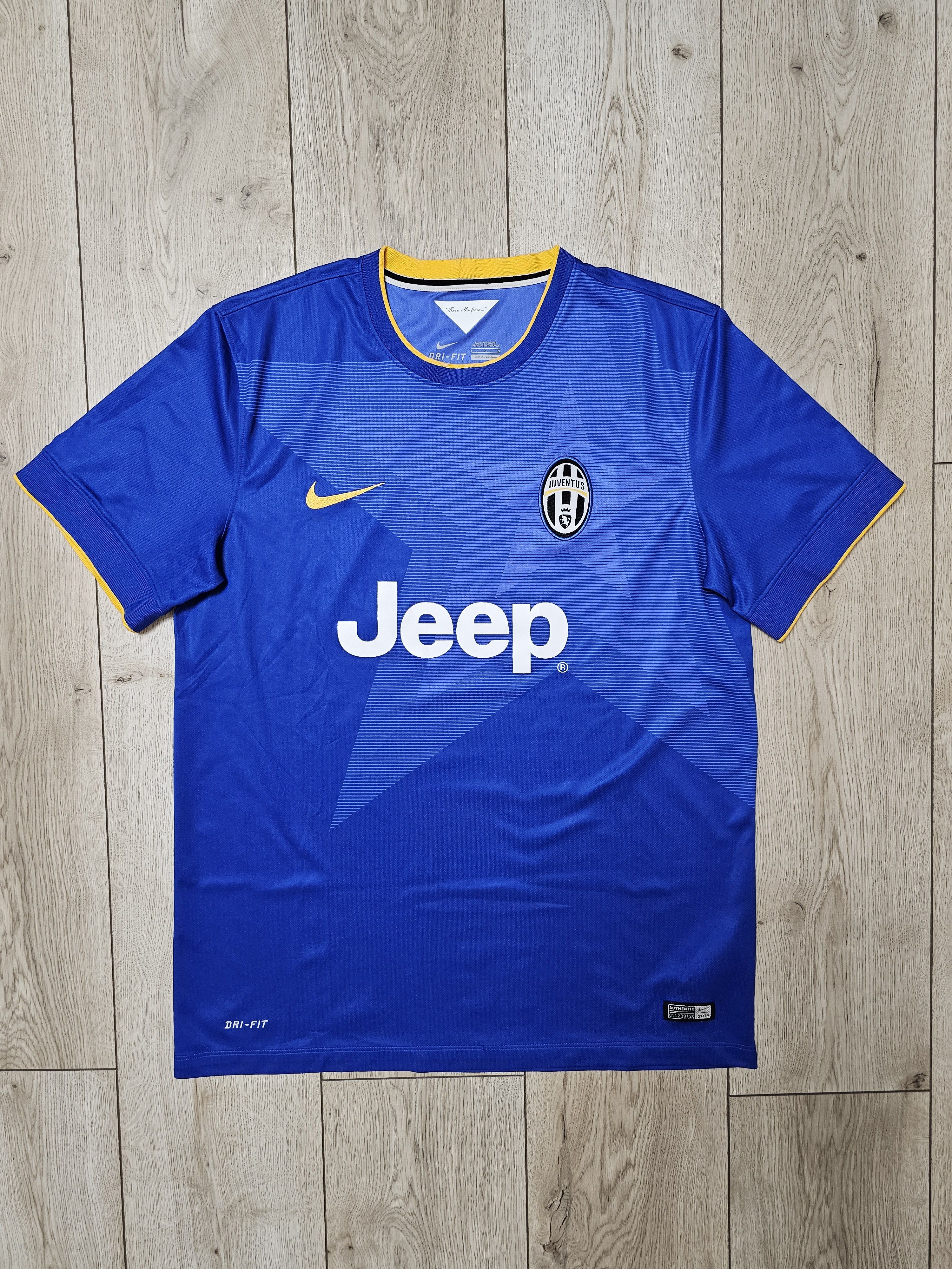 Nike JUVENTUS 2014 2015 AWAY FOOTBALL SHIRT SOCCER JERSEY Size US L / EU 52-54 / 3 - 1 Thumbnail