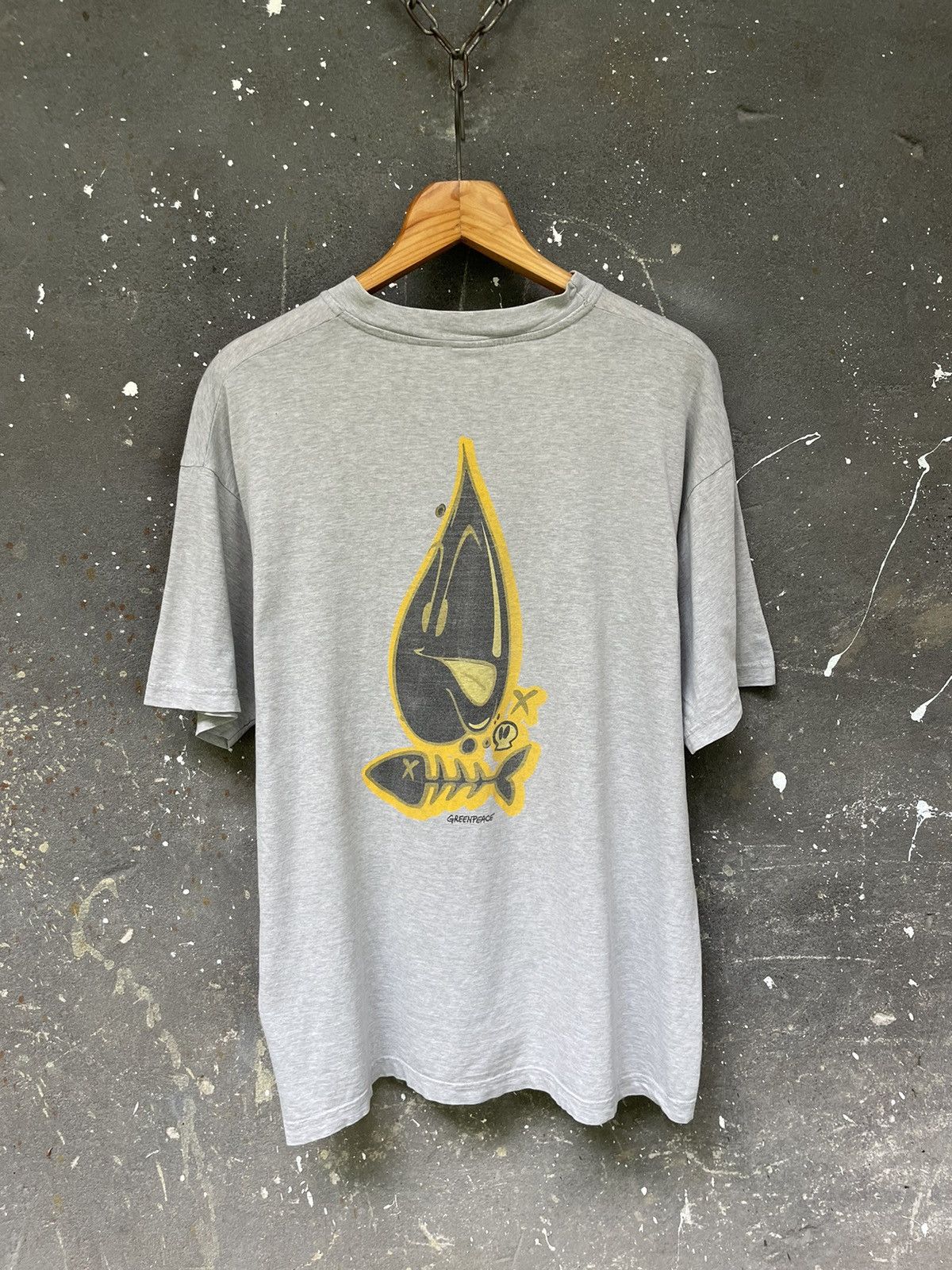 Vintage Vintage Greenpeace 80’s OL T-Shirt Big Logo RARE Size US XL / EU 56 / 4 - 1 Thumbnail