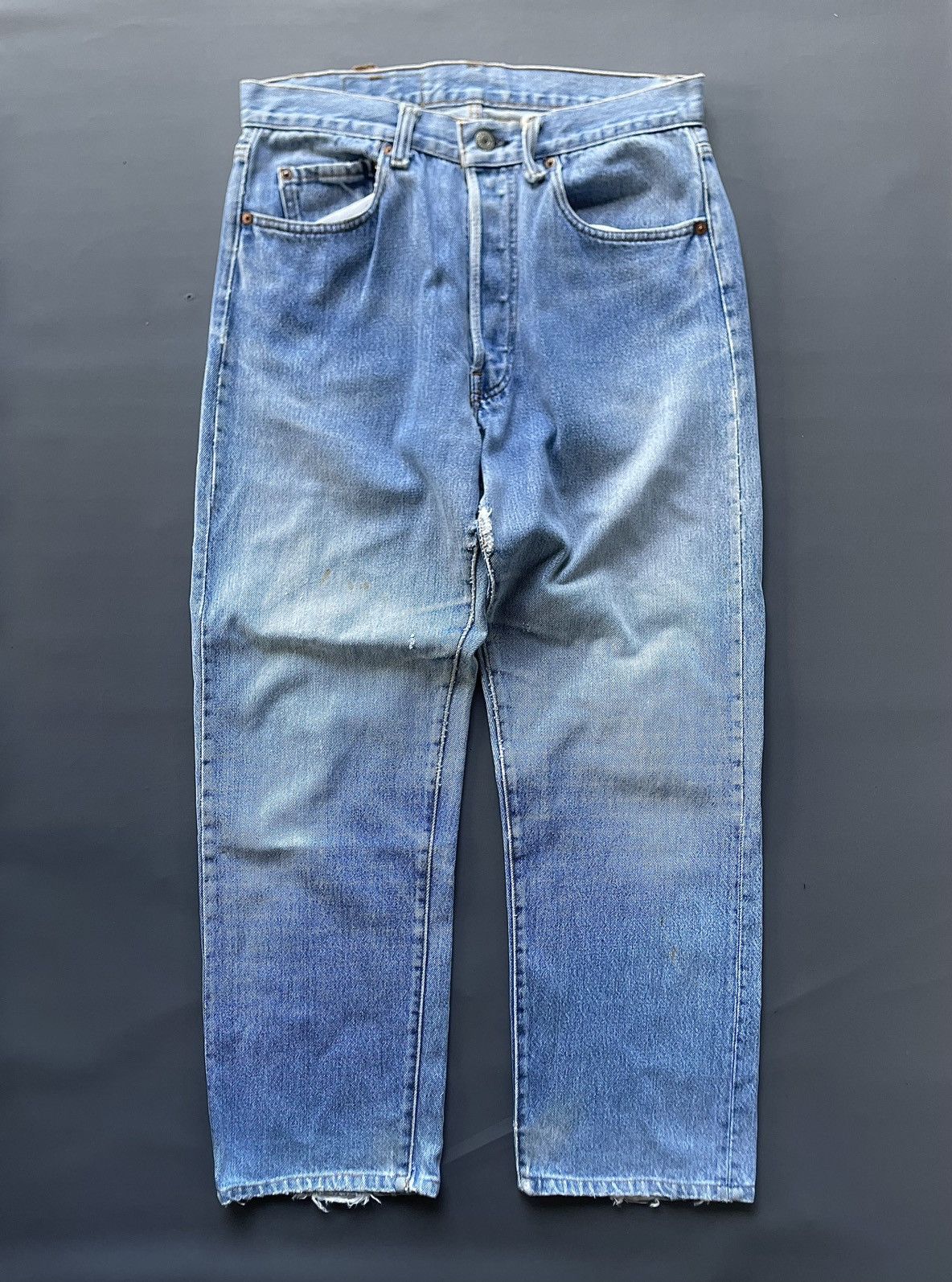 Levi's Vtg 80s Levis 501 532 Blue Jeans Size US 30 / EU 46 - 1 Thumbnail