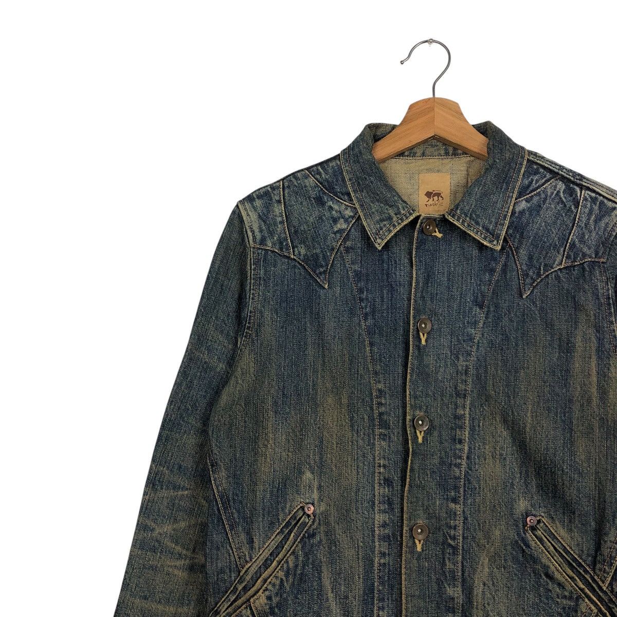 Hysteric Glamour 📌Vintage Biker Trucker Denim Jacket Button Made in Japan Size US M / EU 48-50 / 2 - 8 Thumbnail