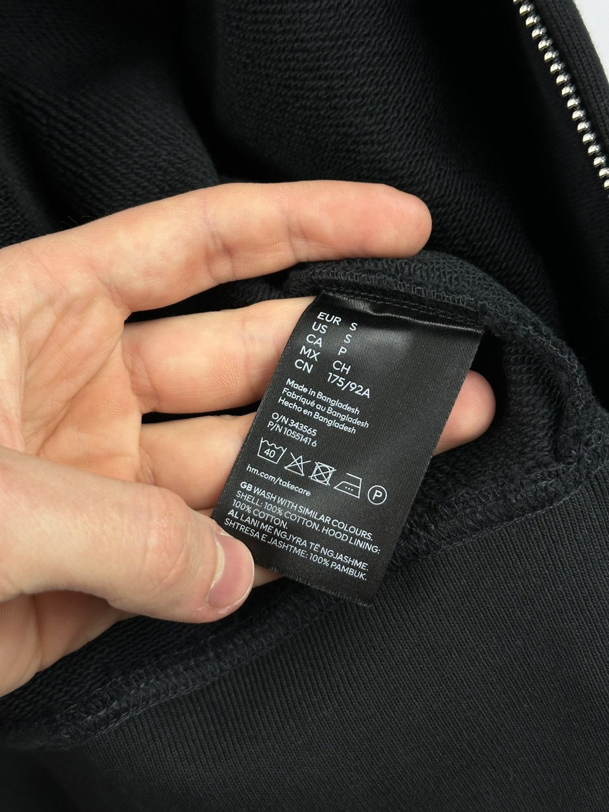 H&M NEW🏷️ H&M Baggy Oversize Zip Up Kanye Style Black Boxy Hoodie Size US S / EU 44-46 / 1 - 9 Thumbnail