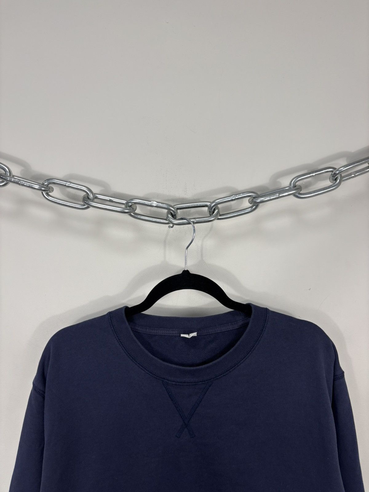 Arket Arket Men’s Navy Blue Cotton Classic Basic Sweatshirt Size US XL / EU 56 / 4 - 3 Thumbnail