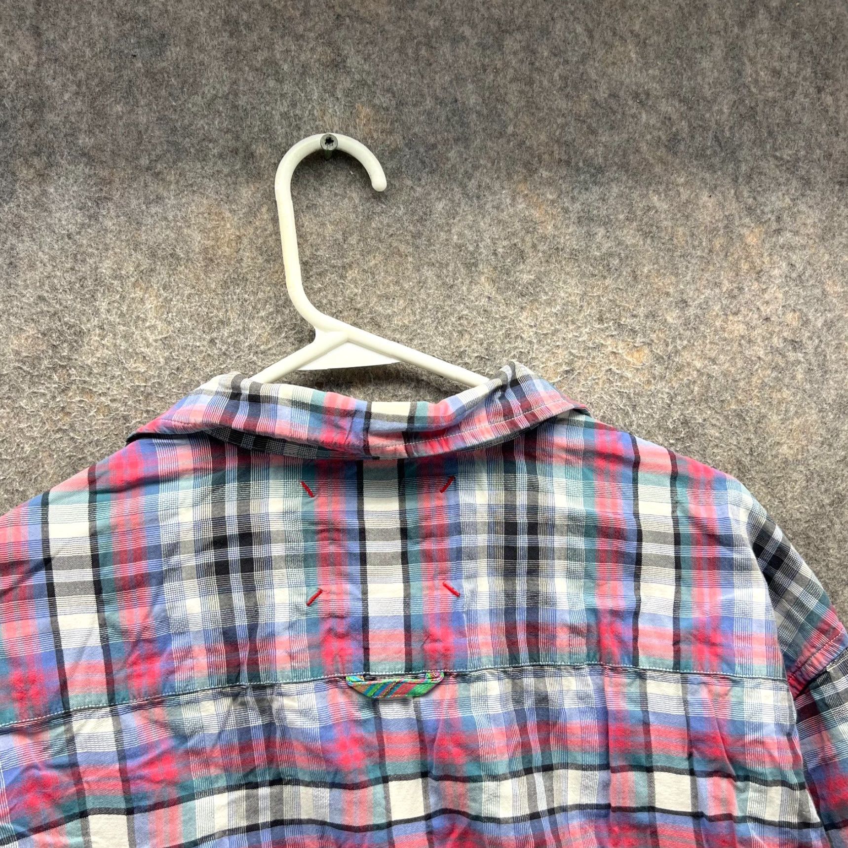 Robert Graham VINTAGE Robert Graham Shirt Mens XXL Red Blue Plaid Luxury Button Front Limited Oxford Shirt Size US XXL / EU 58 / 5 - 3 Thumbnail