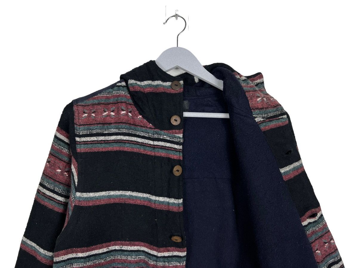 Indigo 🔥 AMINA INDIGO DYED STRIPE HOODIE JACKET Size US M / EU 48-50 / 2 - 9 Thumbnail