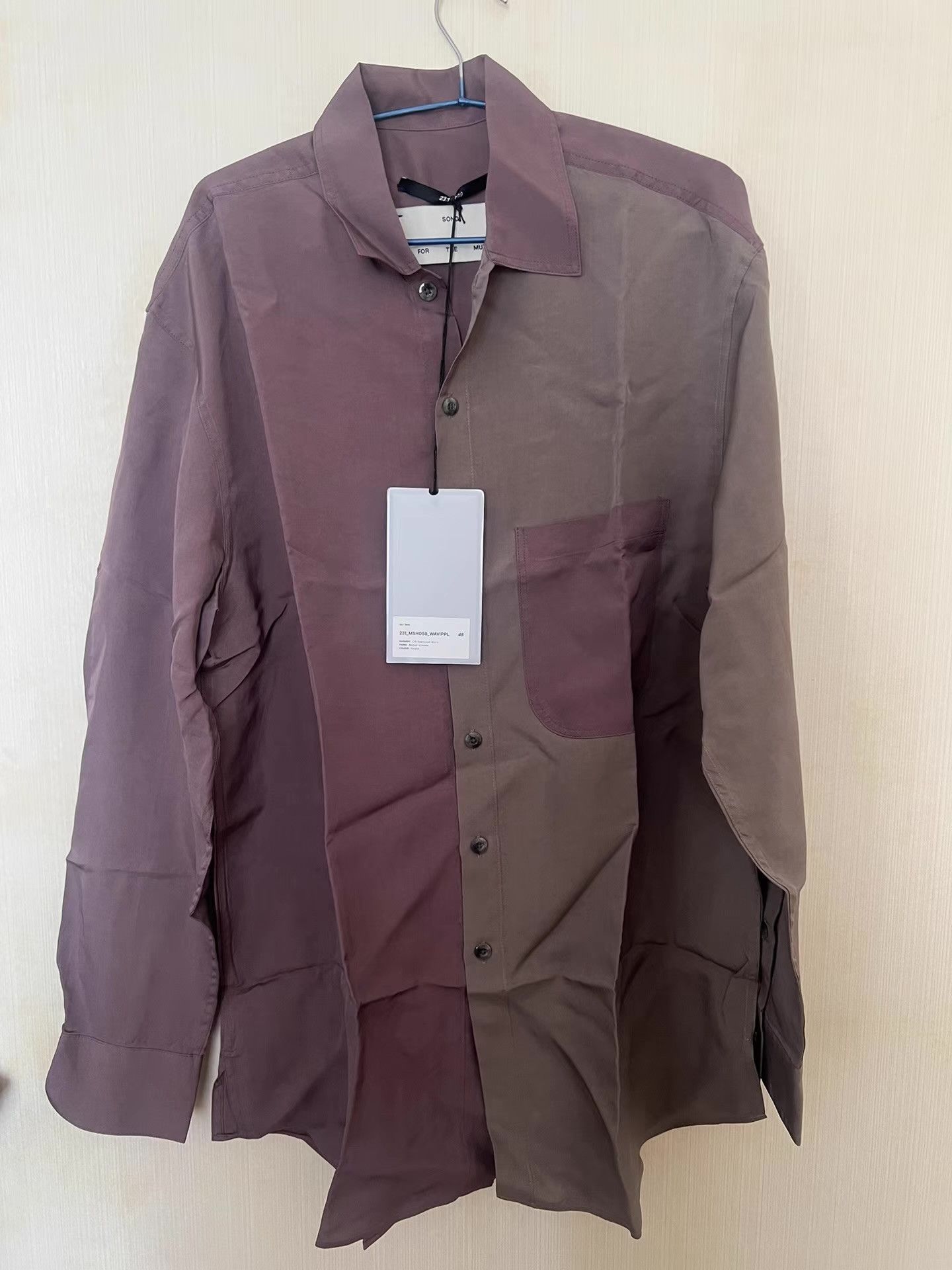 Song For The Mute Song for the Mute 23.1 Color‑blocked Viscose Shirt Ｑ26 Size US M / EU 48-50 / 2 - 1 Preview