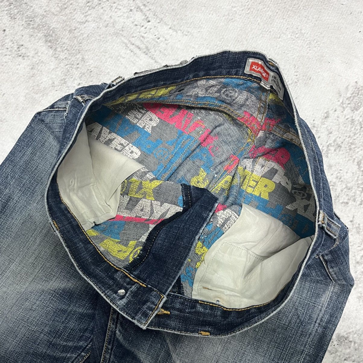 X-LARGE XLarge Denim Jeans Full Print Size US 32 / EU 48 - 5 Thumbnail