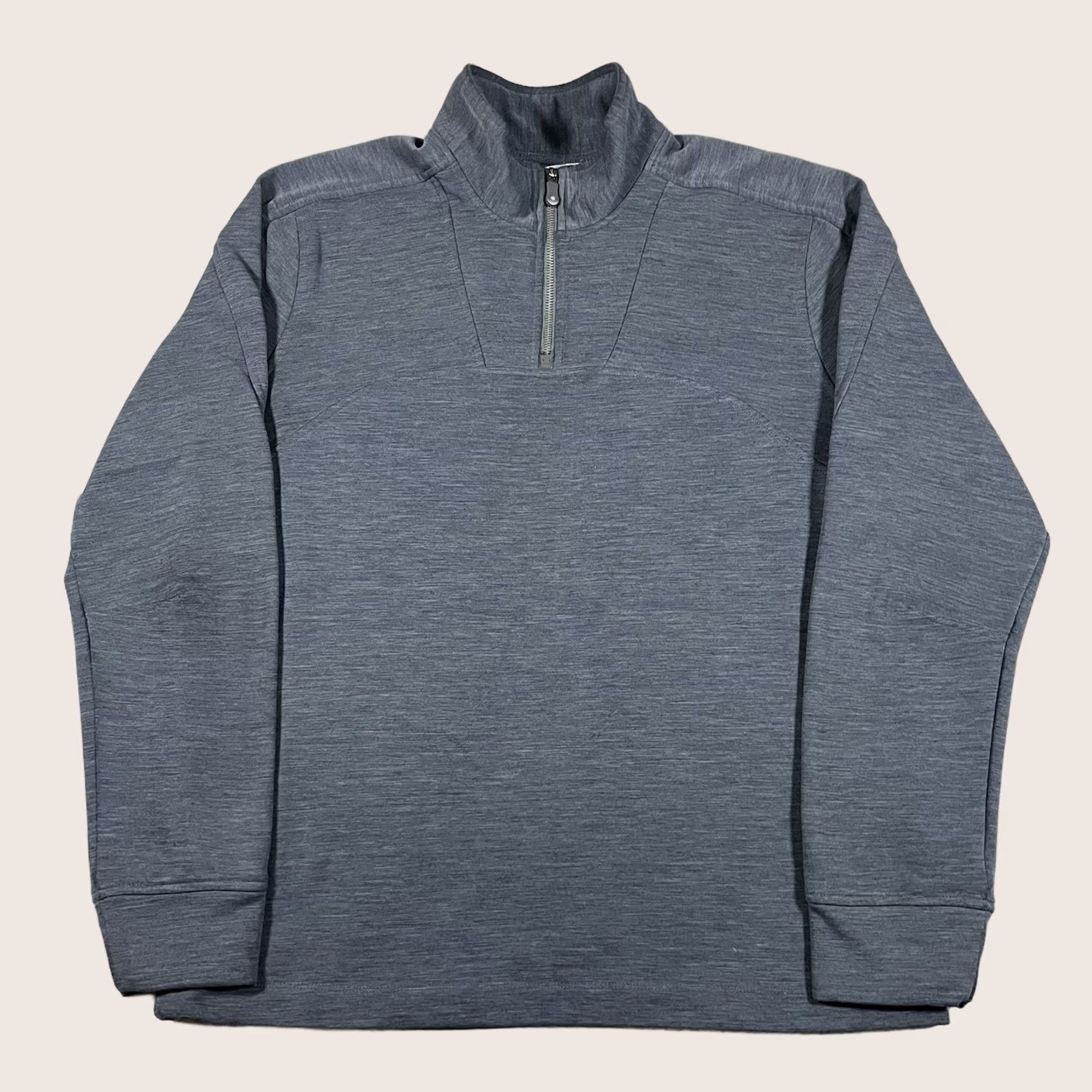 Vintage QOR 1/4 Zip Pullover Mens L Blue Sweatshirt Performance Hiking Outdoor Fleece Size US L / EU 52-54 / 3 - 1 Thumbnail