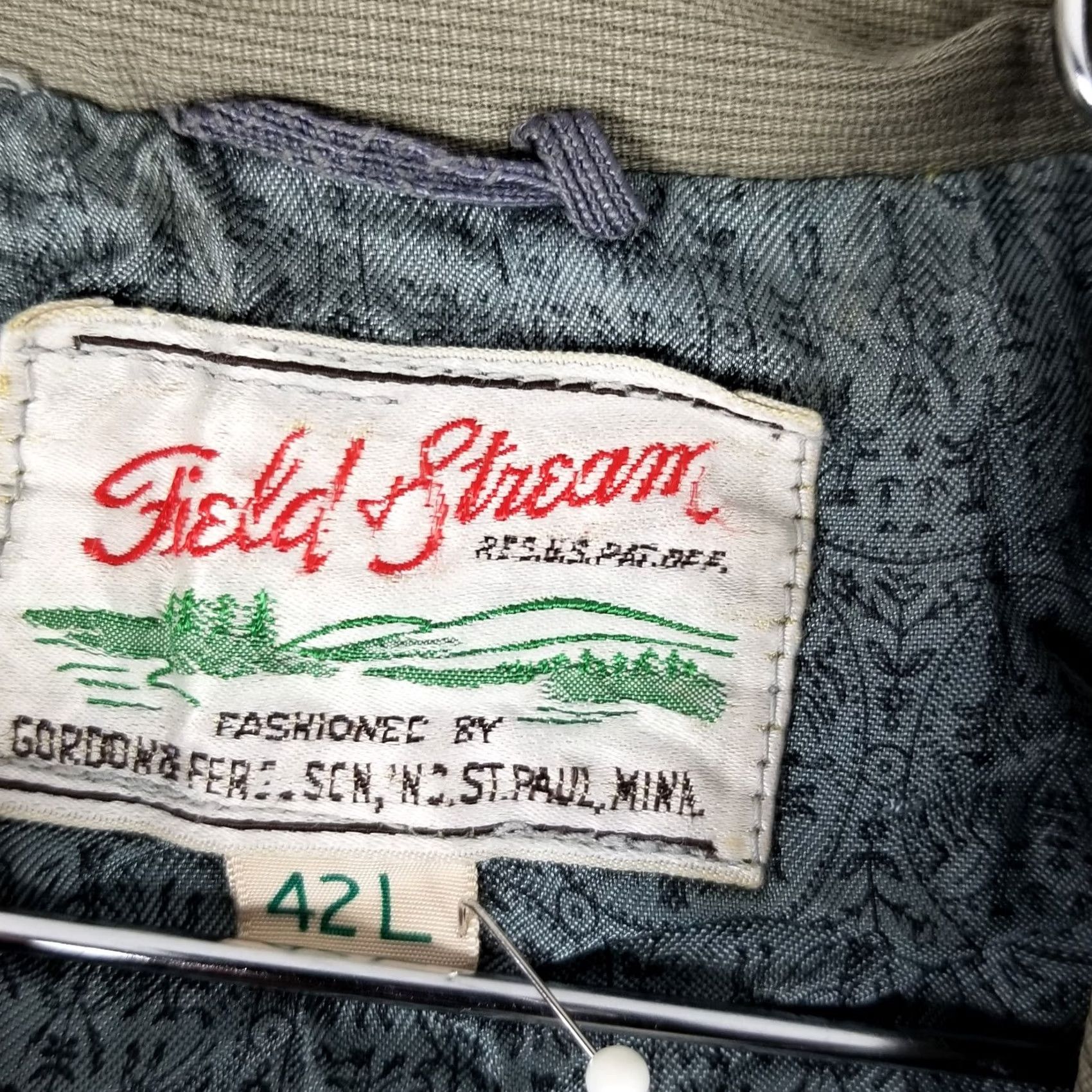 Vintage Vintage Field & Stream Hunting Field Jacket L Large Green Canvas Cotton Chore Coat Mens Jacket Size US L / EU 52-54 / 3 - 5 Thumbnail