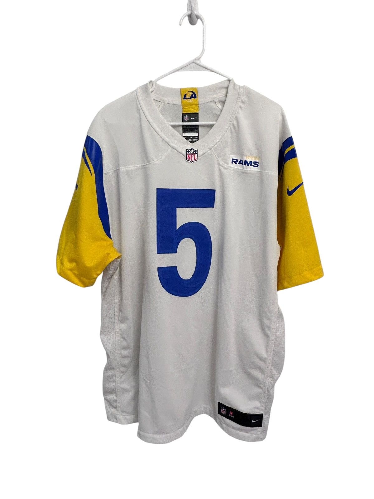 Nike Jalen Ramsey Los Angeles Rams Nike Vapor Limited Jersey XXL Size US XXL / EU 58 / 5 - 6 Thumbnail