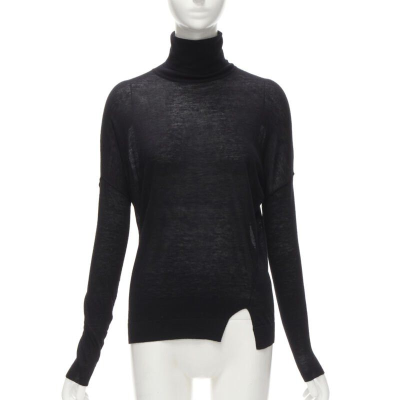 Vince VINCE black viscose classic turtleneck long sleeves sweater XS Size XS / US 0-2 / IT 36-38 - 1 Thumbnail