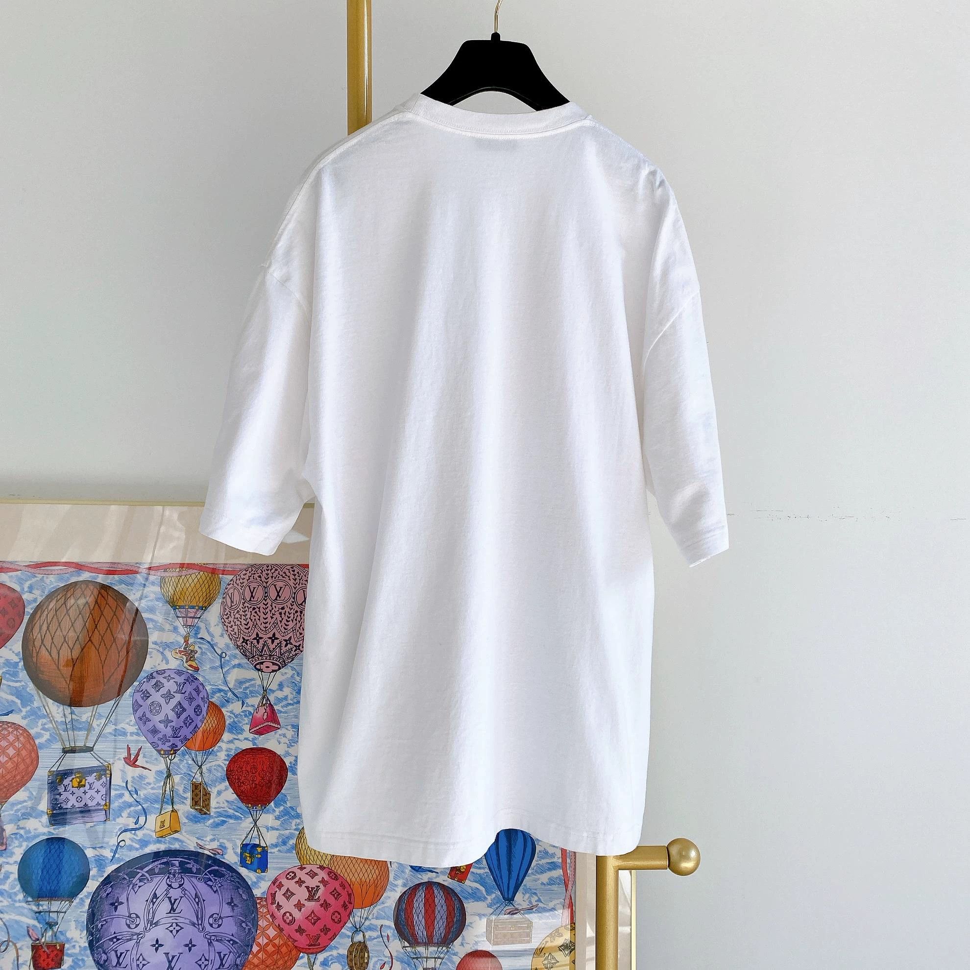 Balenciaga Balenciaga logo white T-shirt M Size US M / EU 48-50 / 2 - 2 Thumbnail