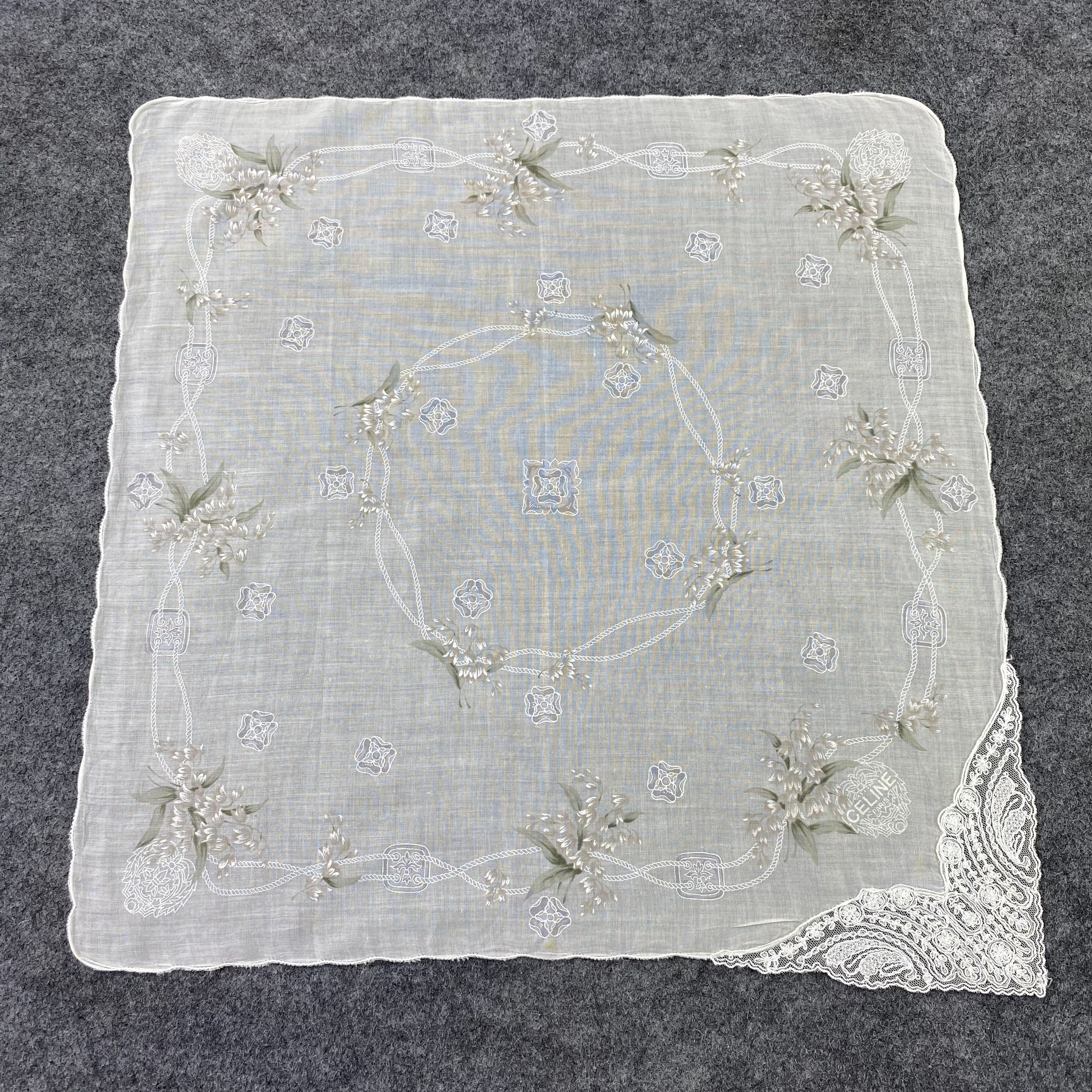 Designer Celine Handkerchief / Bandana / Neckerchief-B1038 Size ONE SIZE - 3 Thumbnail