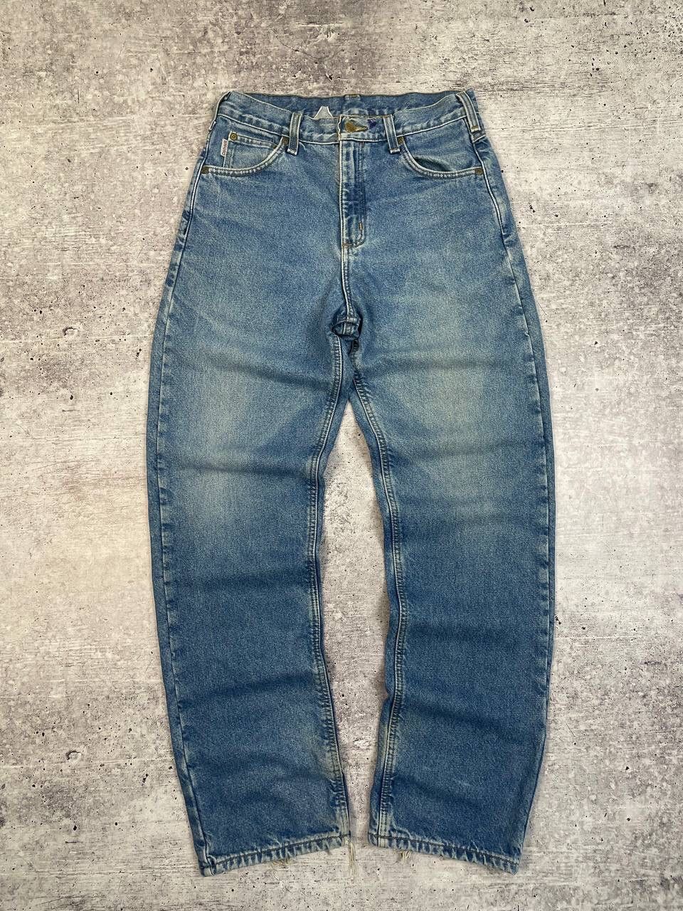 Carhartt Vintage 90s Carhartt Flannel Denim Jeans Work Wear Y2K Size US 32 / EU 48 - 1 Thumbnail