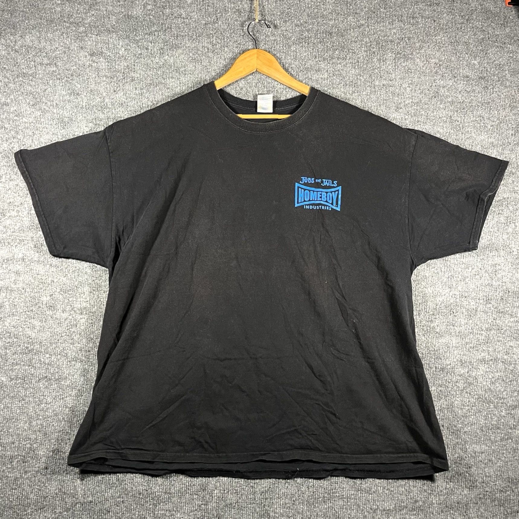 Industrie VINTAGE Homeboy Industries Shirt Mens 3XL Black Graphic Print T-Shirt Crew Neck Short Sleeve Quotes Logo Streetwear Limited Size US XXL / EU 58 / 5 - 3 Thumbnail