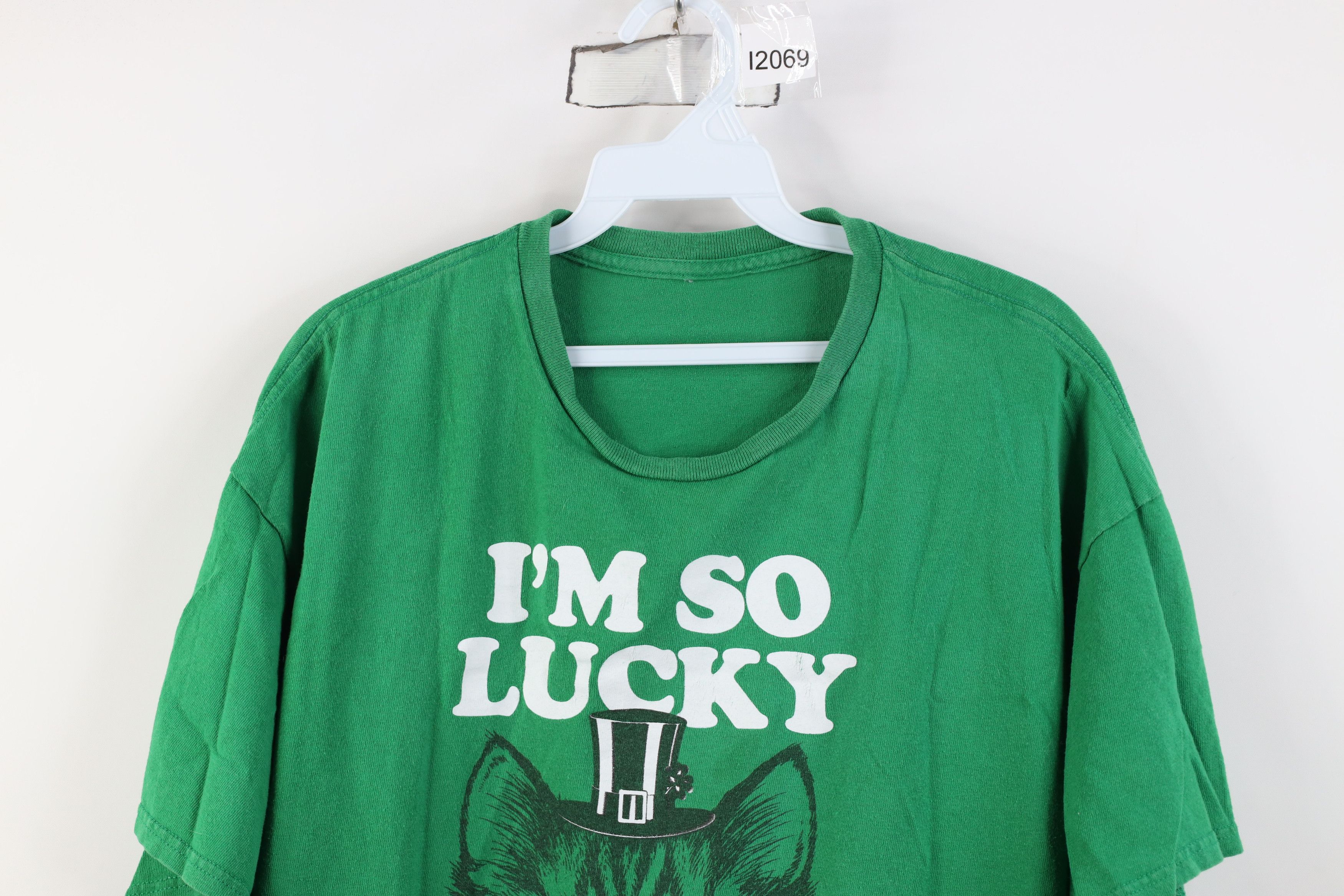 Vintage Vintage Y2K Day I'm So Lucky Right Meow Cat Kitten T-Shirt Size US XL / EU 56 / 4 - 2 Thumbnail