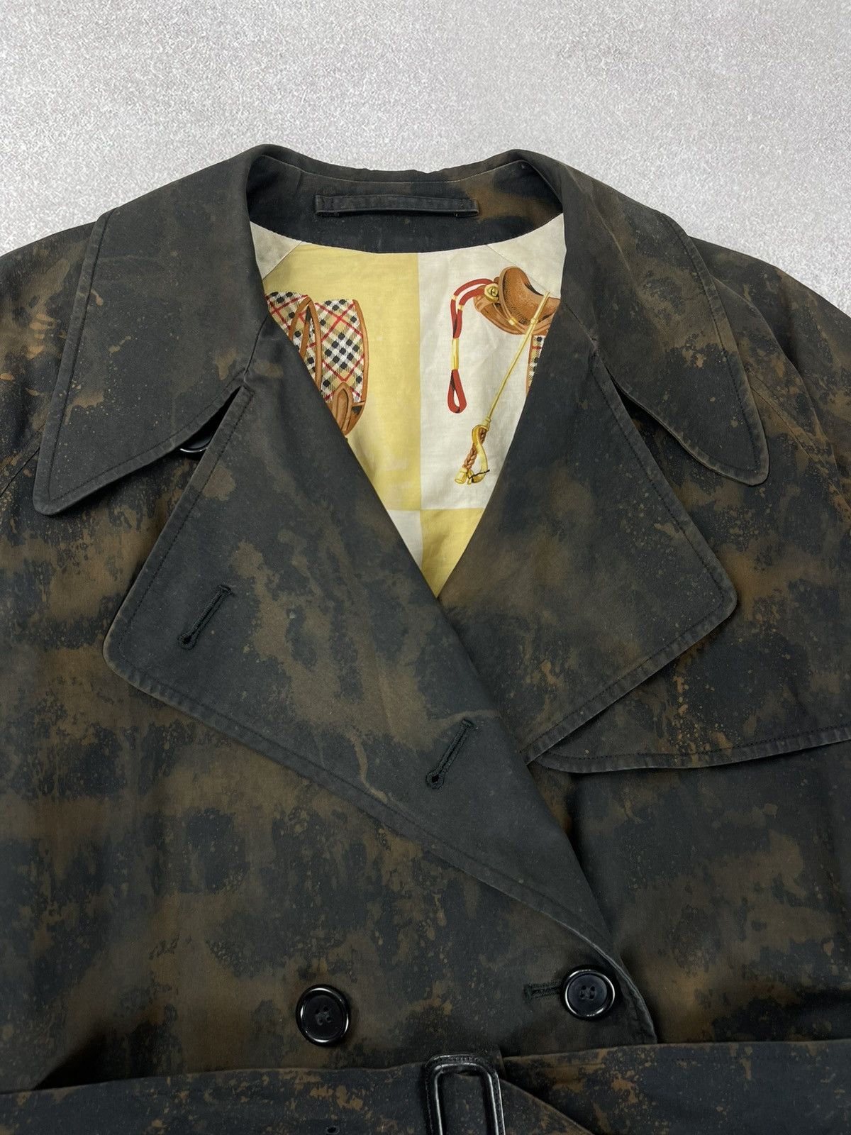 Burberry Vintage Burberry Tie-Dye Trench Coat Jacket Unisex Size US L / EU 52-54 / 3 - 7 Thumbnail