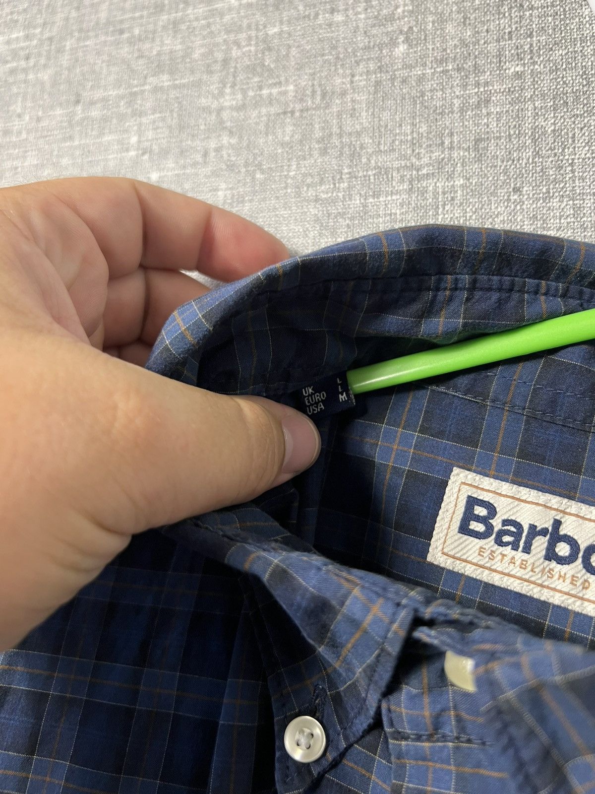 Barbour Barbour Button Up‎ Long Sleeve Checkered Shirt Size US L / EU 52-54 / 3 - 8 Thumbnail