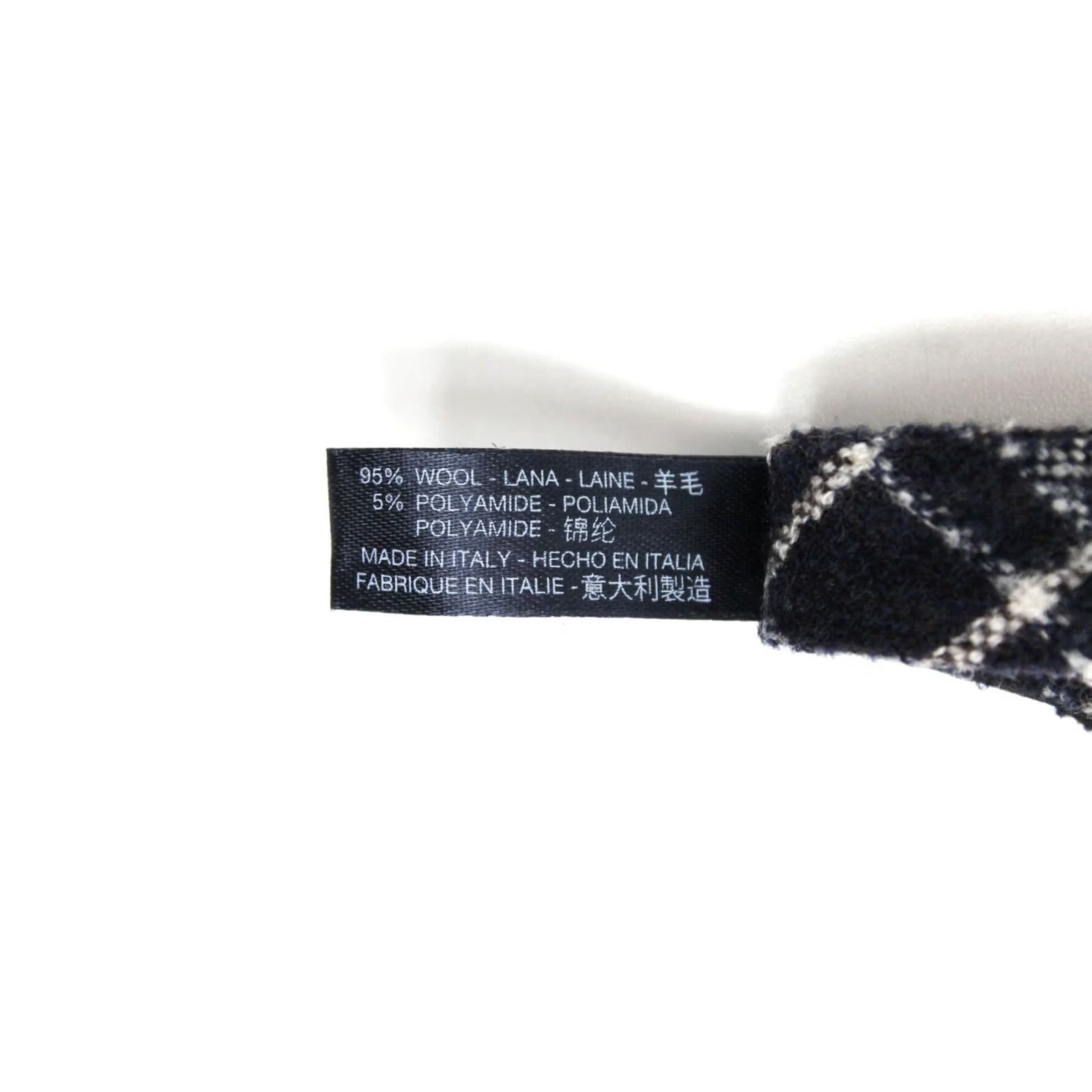 Suitsupply SUITSUPPLY Check Navy Bow Tie Men's ONE SIZE Wool Blend Adjustable Classic Size ONE SIZE - 4 Thumbnail