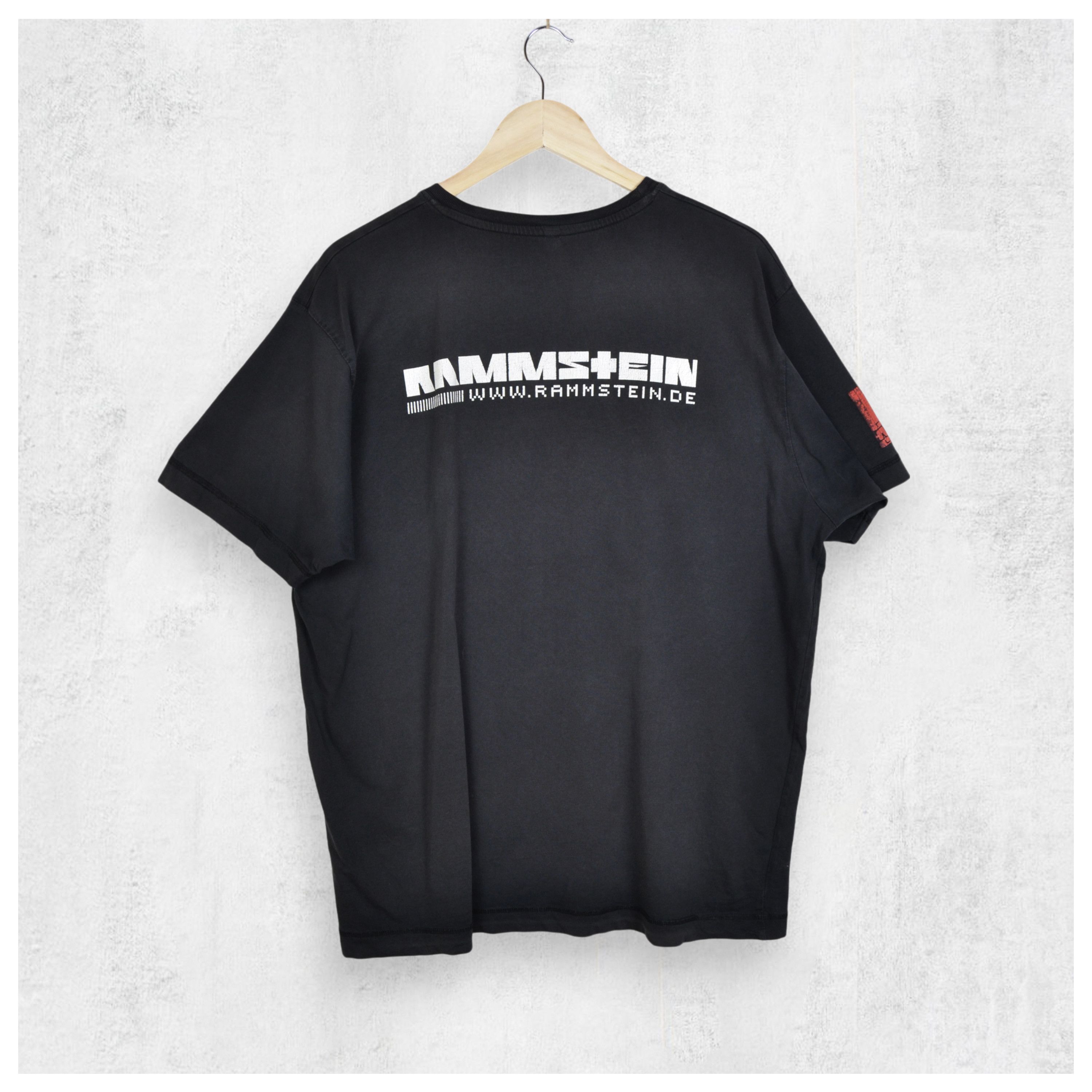 Band Tees Vintage Rammstein T-Shirt In Faded Black Size XL/XXL Size US XXL / EU 58 / 5 - 10 Thumbnail