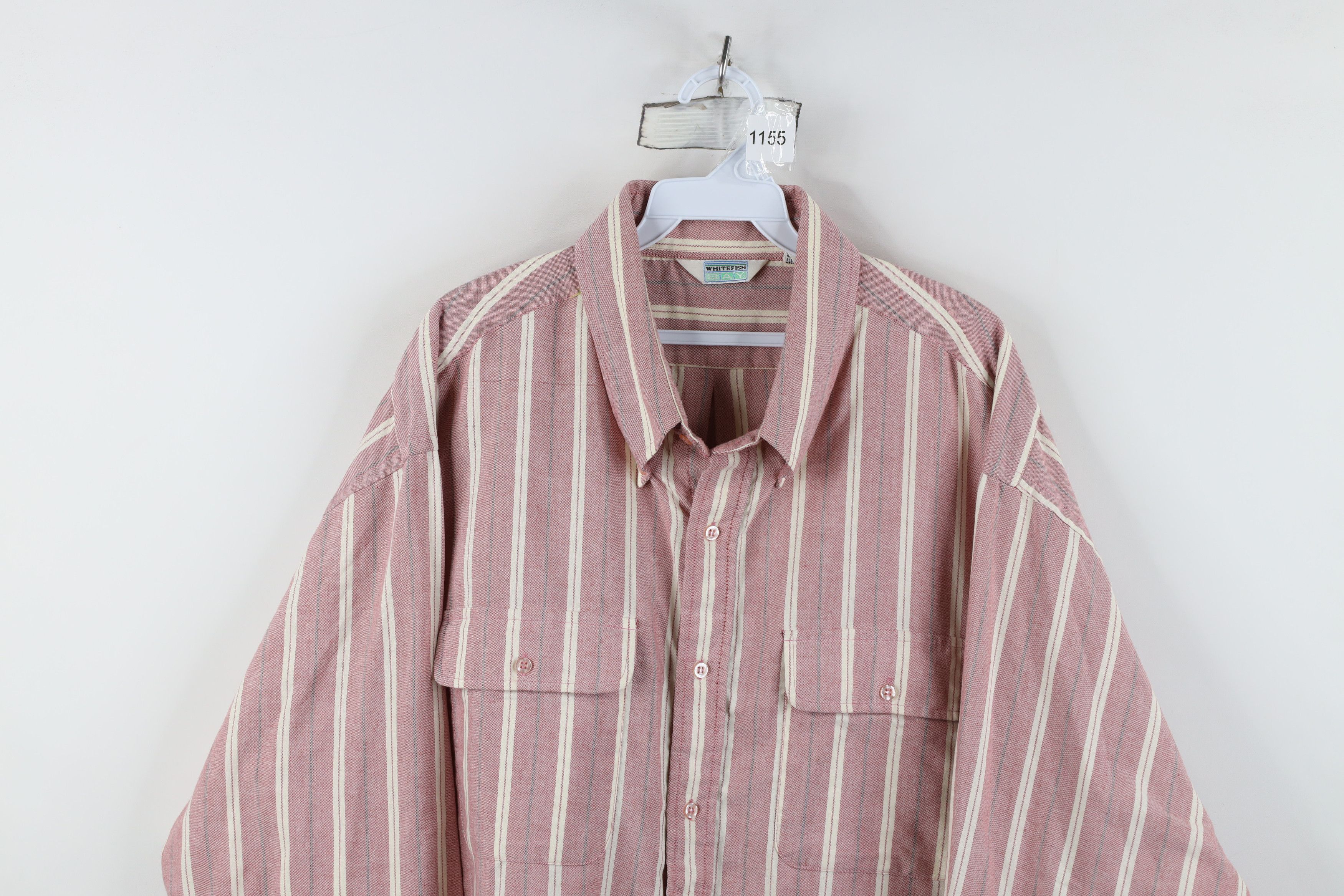 Vintage Vintage 90s Streetwear Oxford Collared Button Down Shirt Size US XXL / EU 58 / 5 - 2 Thumbnail
