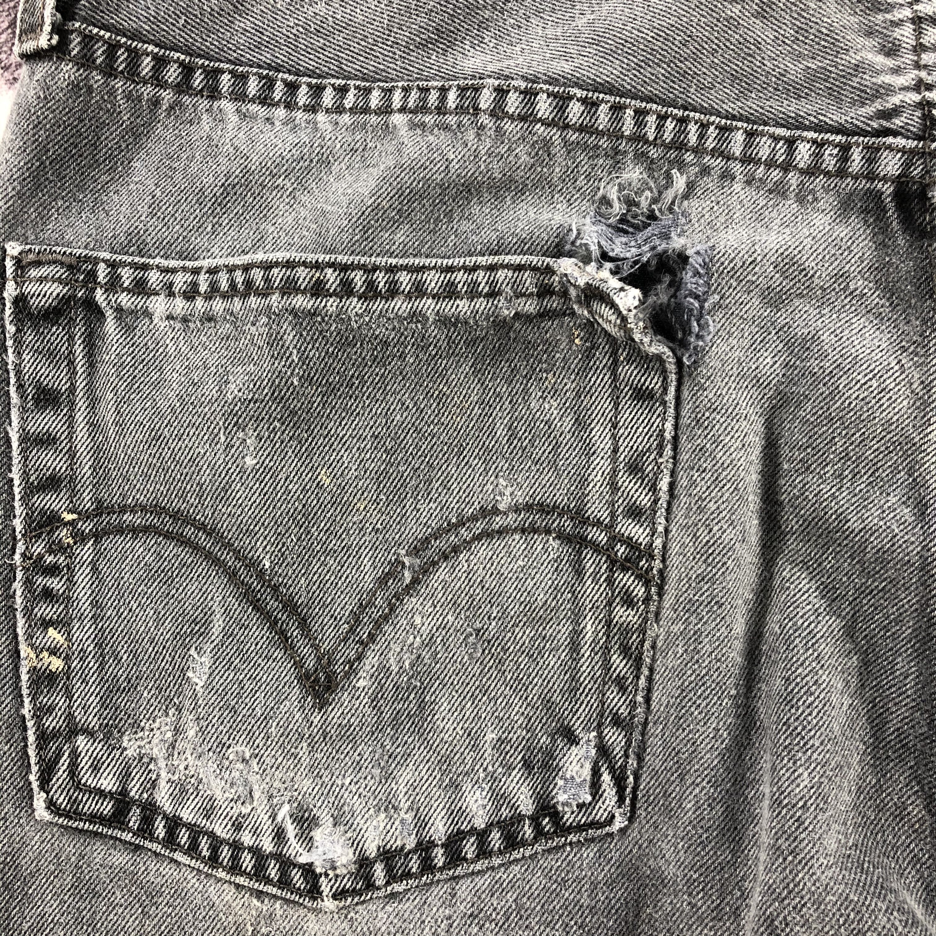 Levi's × Vintage 90s Vintage Levis 501 Painter Jeans-JM2314 Size US 37 - 5 Thumbnail