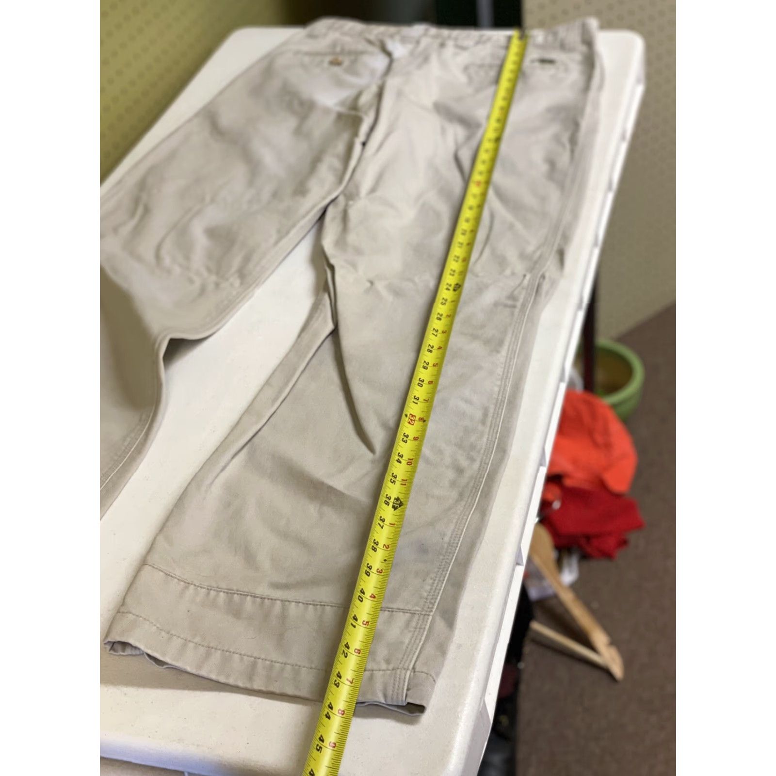 Mountain Khakis Mountain Khakis Pants Men 32 x 32 Canvas Khaki Beige Cotton Triple Stitched Flat Front Regular Inseam 32 Outdoor Teton Twill Pant Size US 32 / EU 48 - 8 Thumbnail