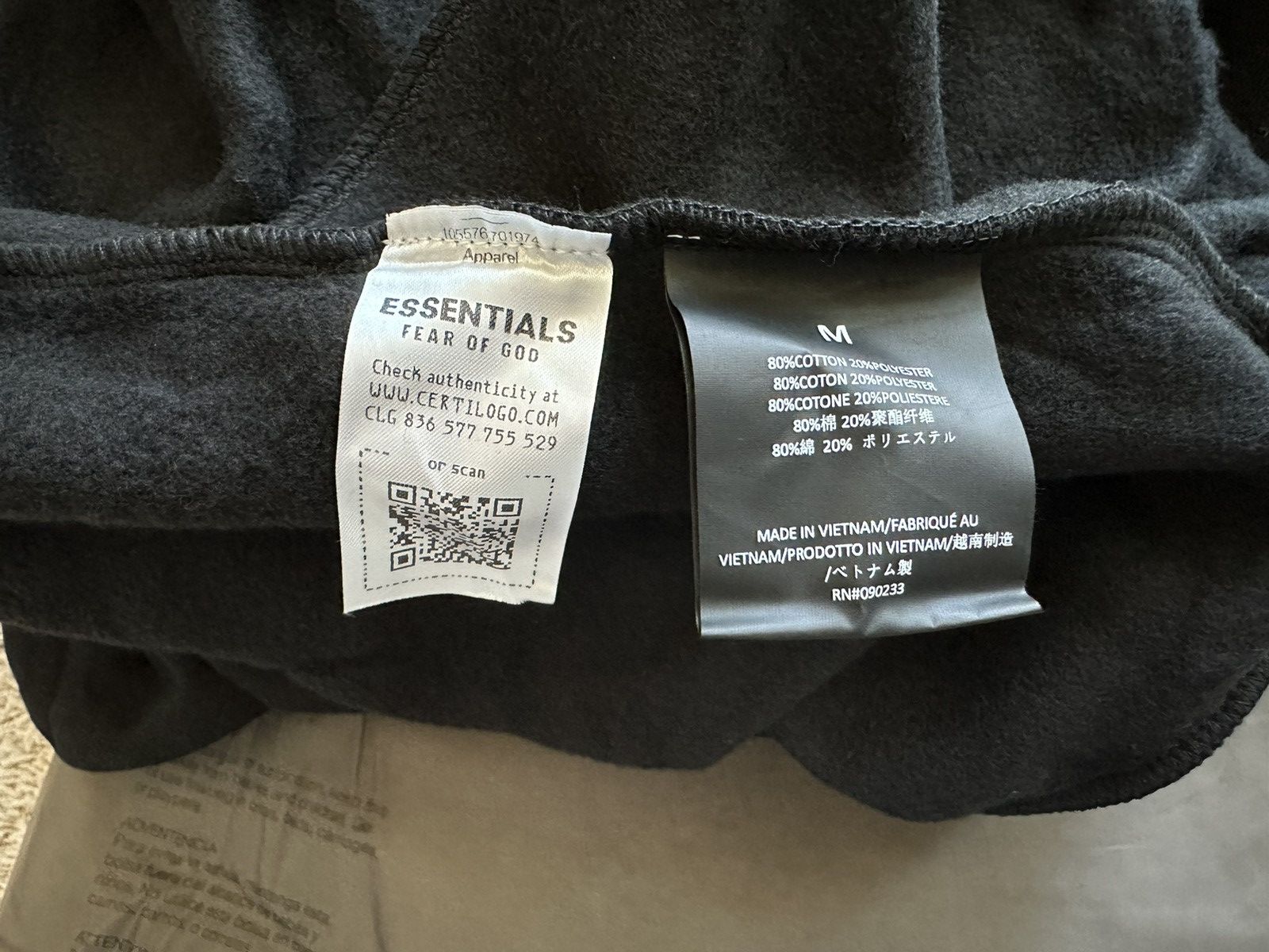 Essentials Fear of God Essentials Fleece Hoodie Black Size US M / EU 48-50 / 2 - 8 Thumbnail