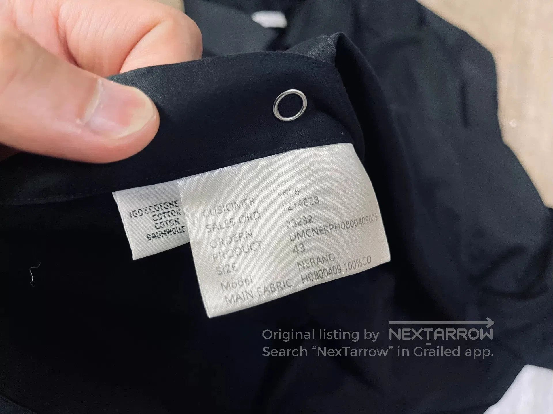 Vintage Black Tencel Cotton Long. Size US M / EU 48-50 / 2 - 4 Thumbnail