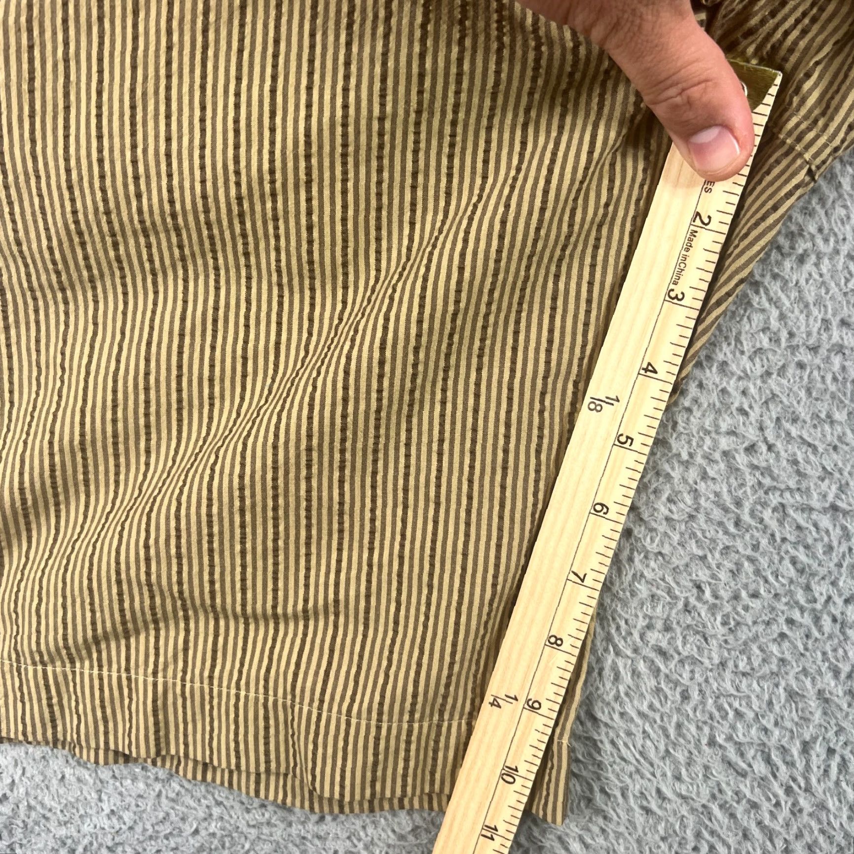 Patagonia Patagonia Shorts Mens 32 Organic Cotton Seersucker Outdoor Stripe Bermuda Pockets Size US 32 / EU 48 - 2 Thumbnail