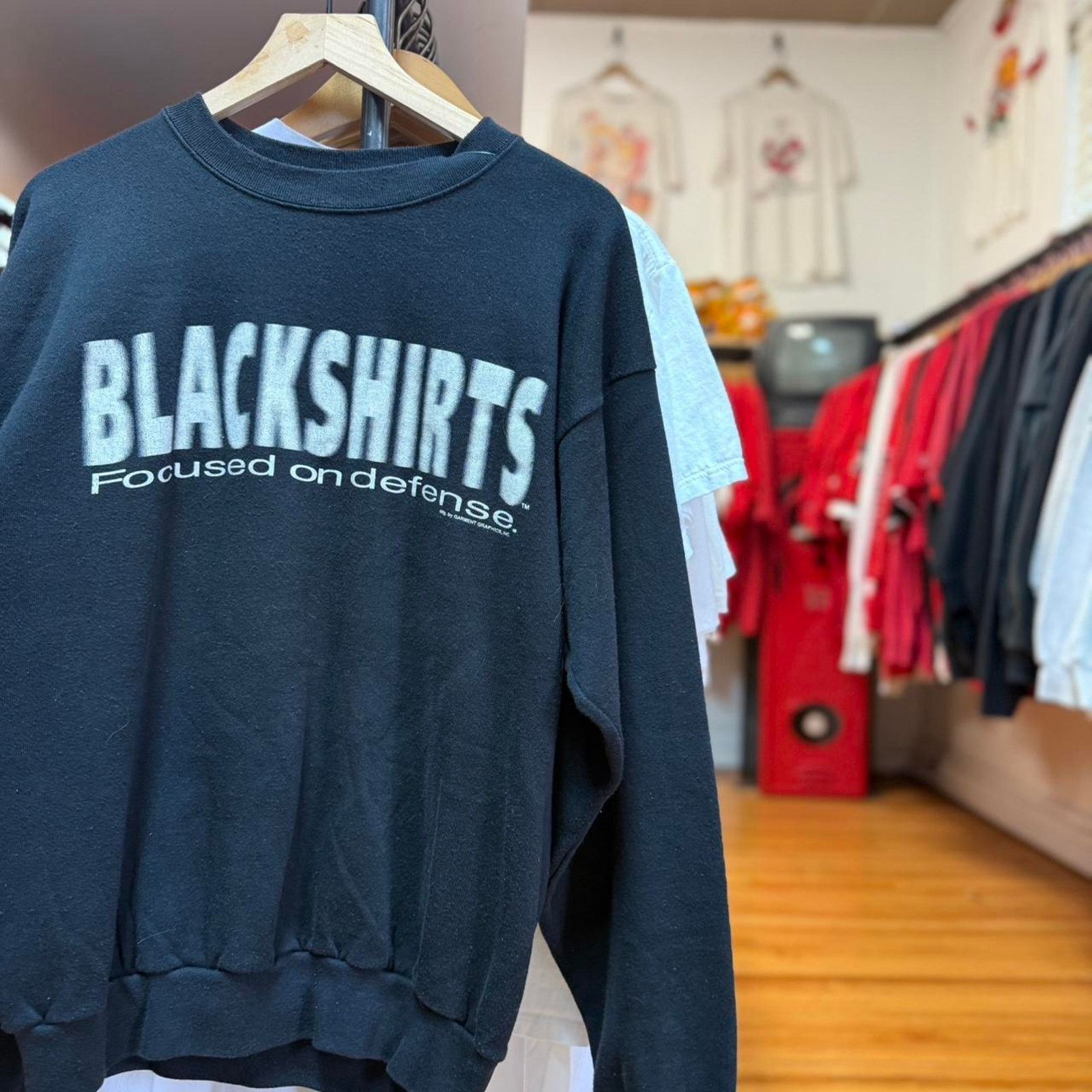 Vintage Vintage 90s Nebraska Huskers Blackshirts Football Crewneck Size US XL / EU 56 / 4 - 1 Thumbnail