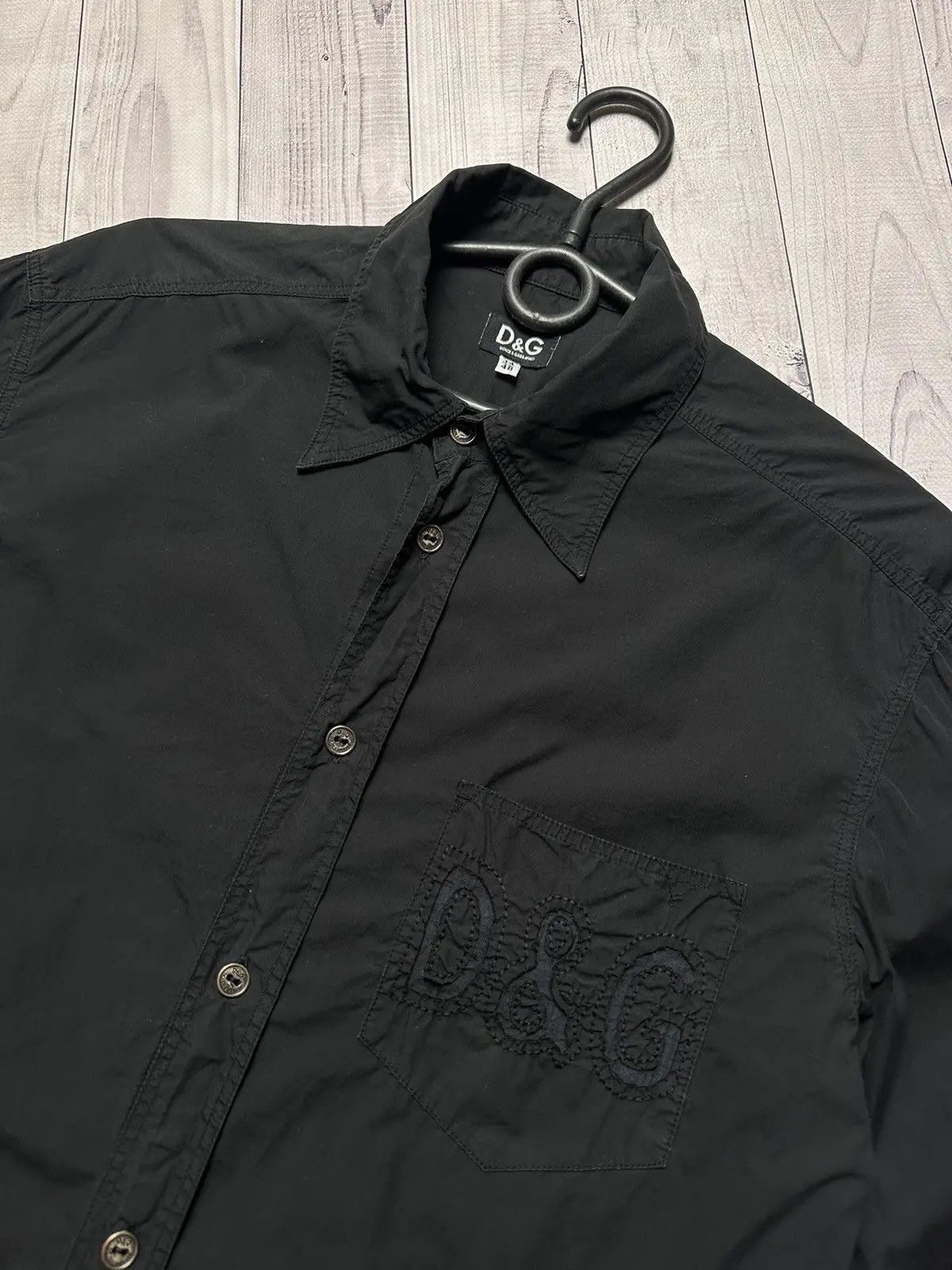 Dolce & Gabbana Vintage Dolce Gabbana shirt logo rare black rare Size US M / EU 48-50 / 2 - 3 Thumbnail