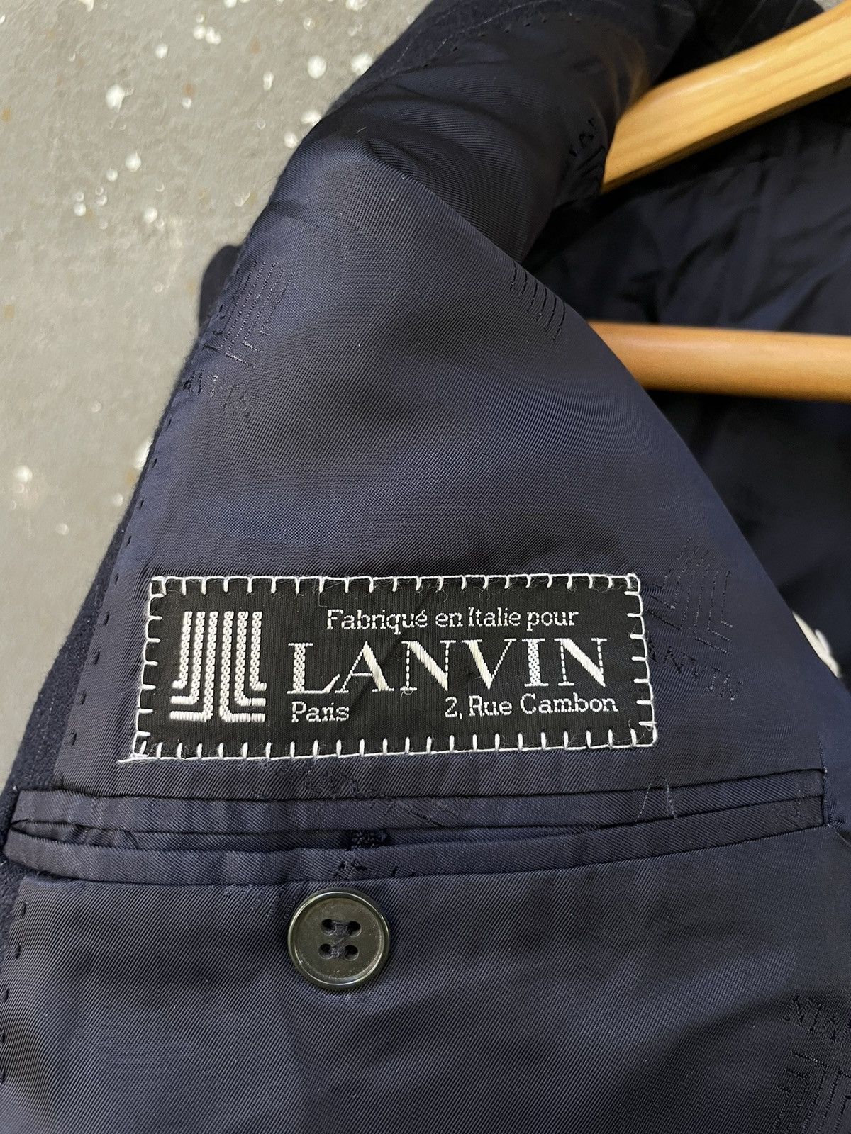 Lanvin Vintage 80’s Lanvin Wool Lana Vergine Blazer RARE Size 50R - 10 Thumbnail