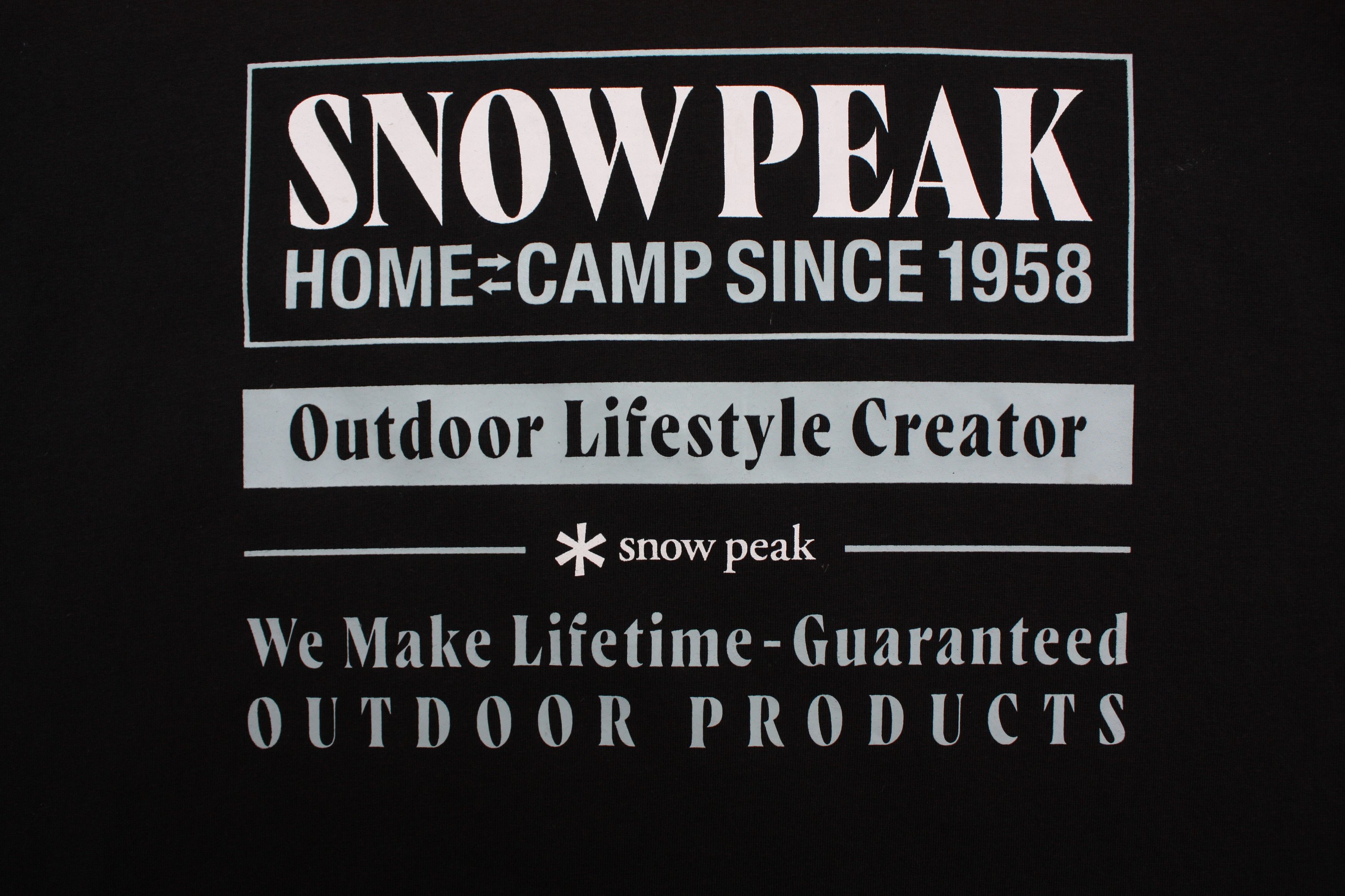 Snow Peak Snow Peak Black Logo T-Shirt Men's Size US M / EU 48-50 / 2 - 6 Thumbnail