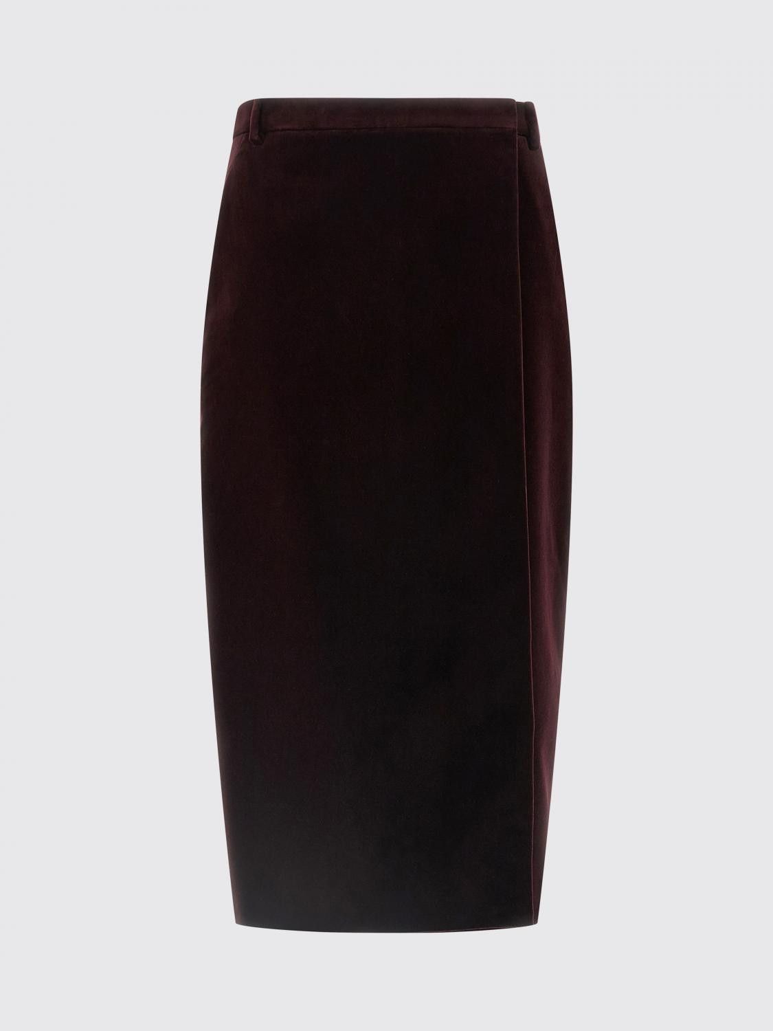 Saint Laurent Paris Saint Laurent Skirt Woman Burgundy Size 27" / US 4 / IT 40 - 1 Thumbnail