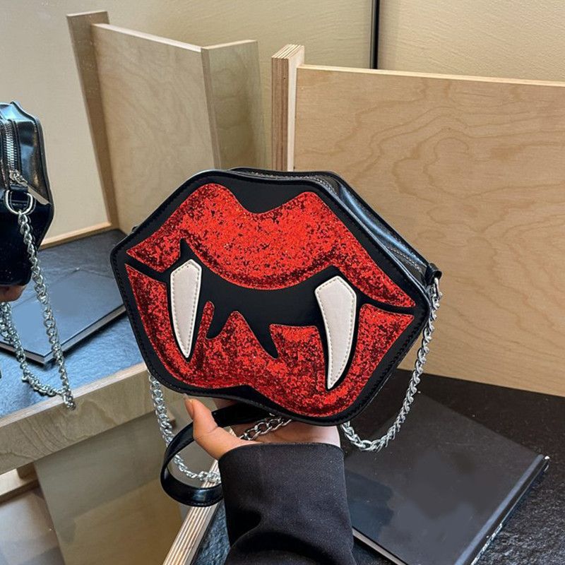 Japanese Brand × Vintage Cartoon Funny Lips Shoulder Crossbody Bag Size ONE SIZE - 1 Thumbnail