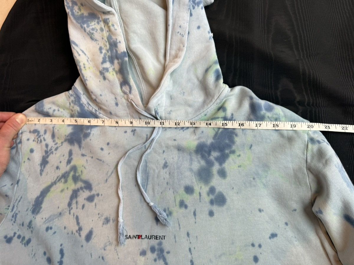 Saint Laurent Paris SS19 Saint Laurent rive gauche logo tie dye blue hoodie S Size US S / EU 44-46 / 1 - 4 Thumbnail