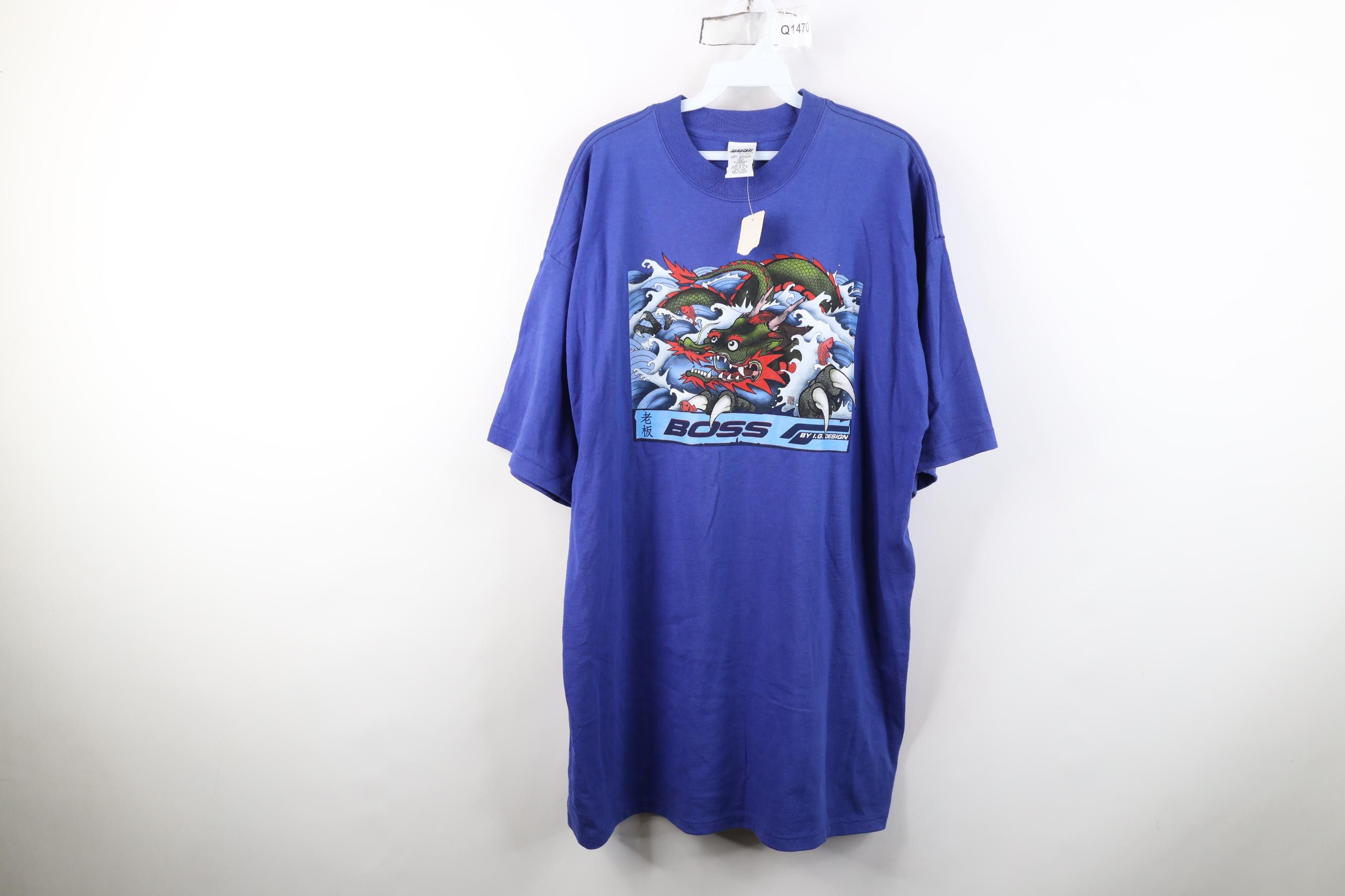 Vintage Deadstock Vintage 90s Y2K Boss Streetwear Japan T-Shirt Size US XL / EU 56 / 4 - 1 Thumbnail