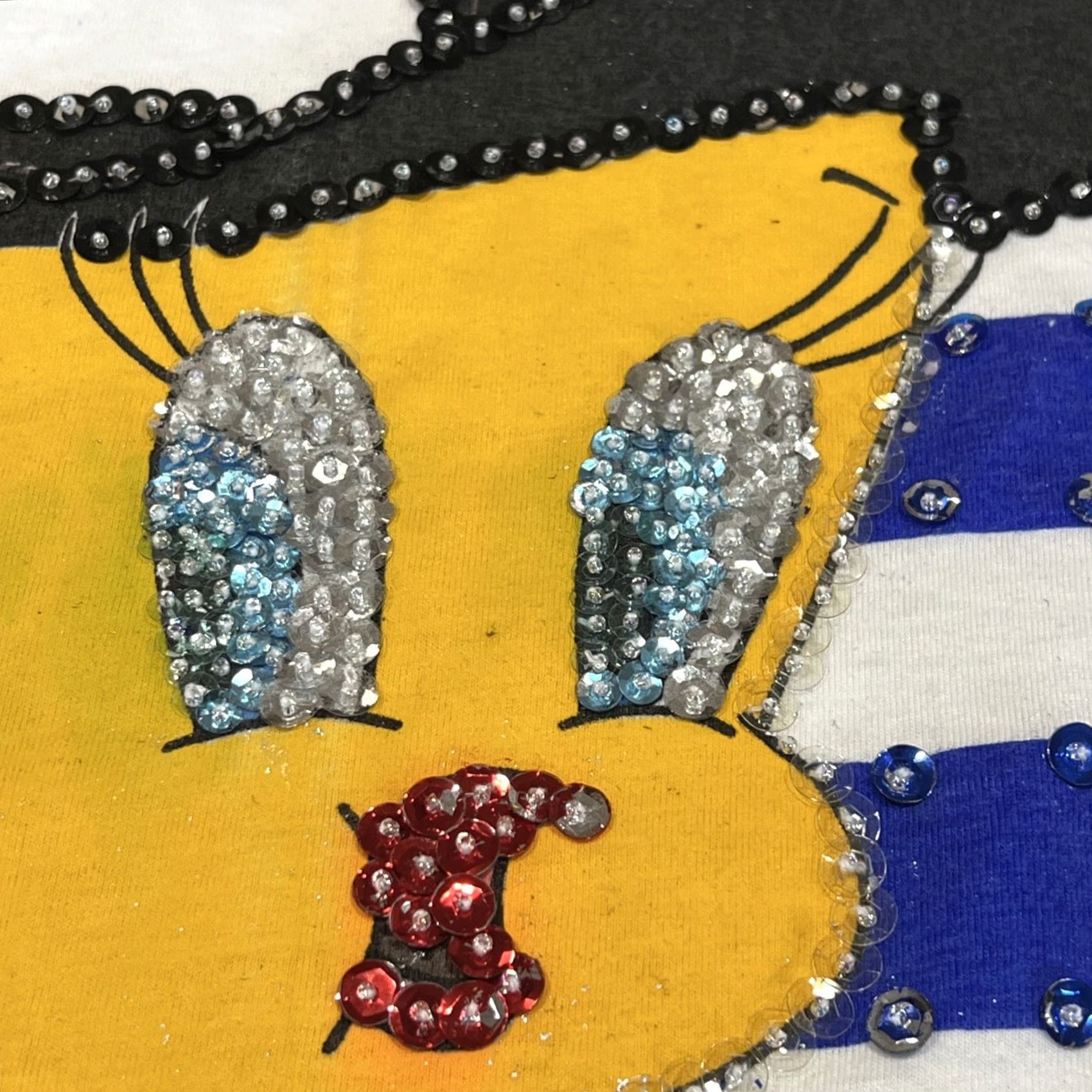 Vintage VINTAGE Acapulco Tweety Bird Captain Bling T Shirt XL Single Stitch Sequins Shirt Womens Size US XL / EU 56 / 4 - 3 Thumbnail