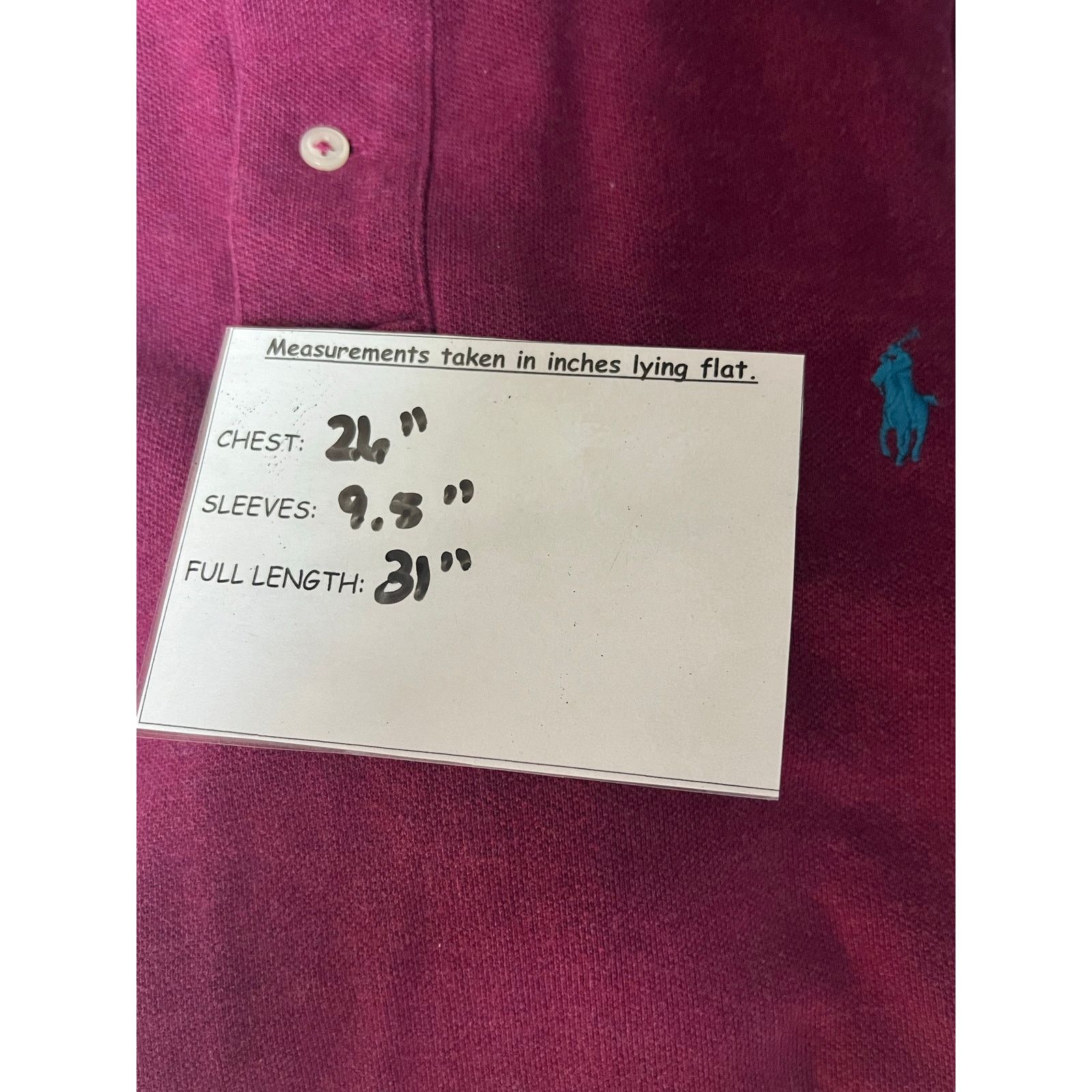Polo Ralph Lauren Polo Ralph Lauren Men's Purplish Custom Fit Polo XL Size US XL / EU 56 / 4 - 7 Thumbnail