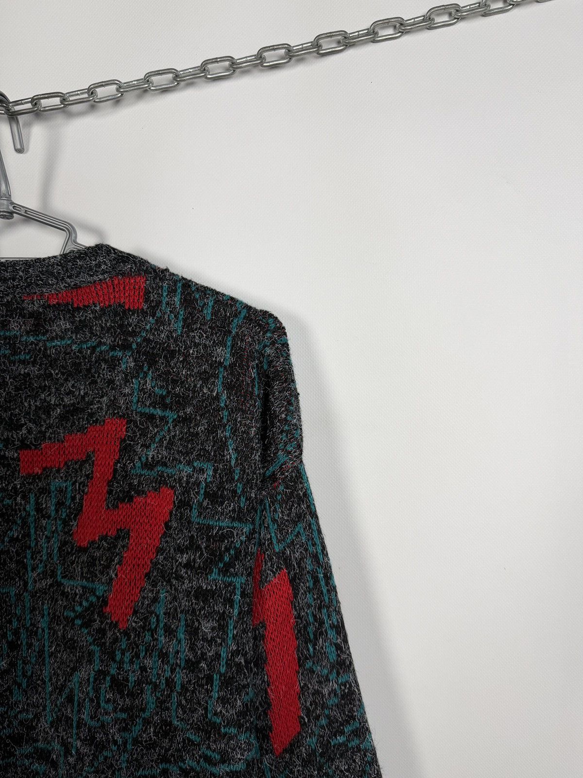 Vintage Mr. Rodia Vintage Crew Sweater Lightning Pattern Pullover Size US S / EU 44-46 / 1 - 9 Thumbnail