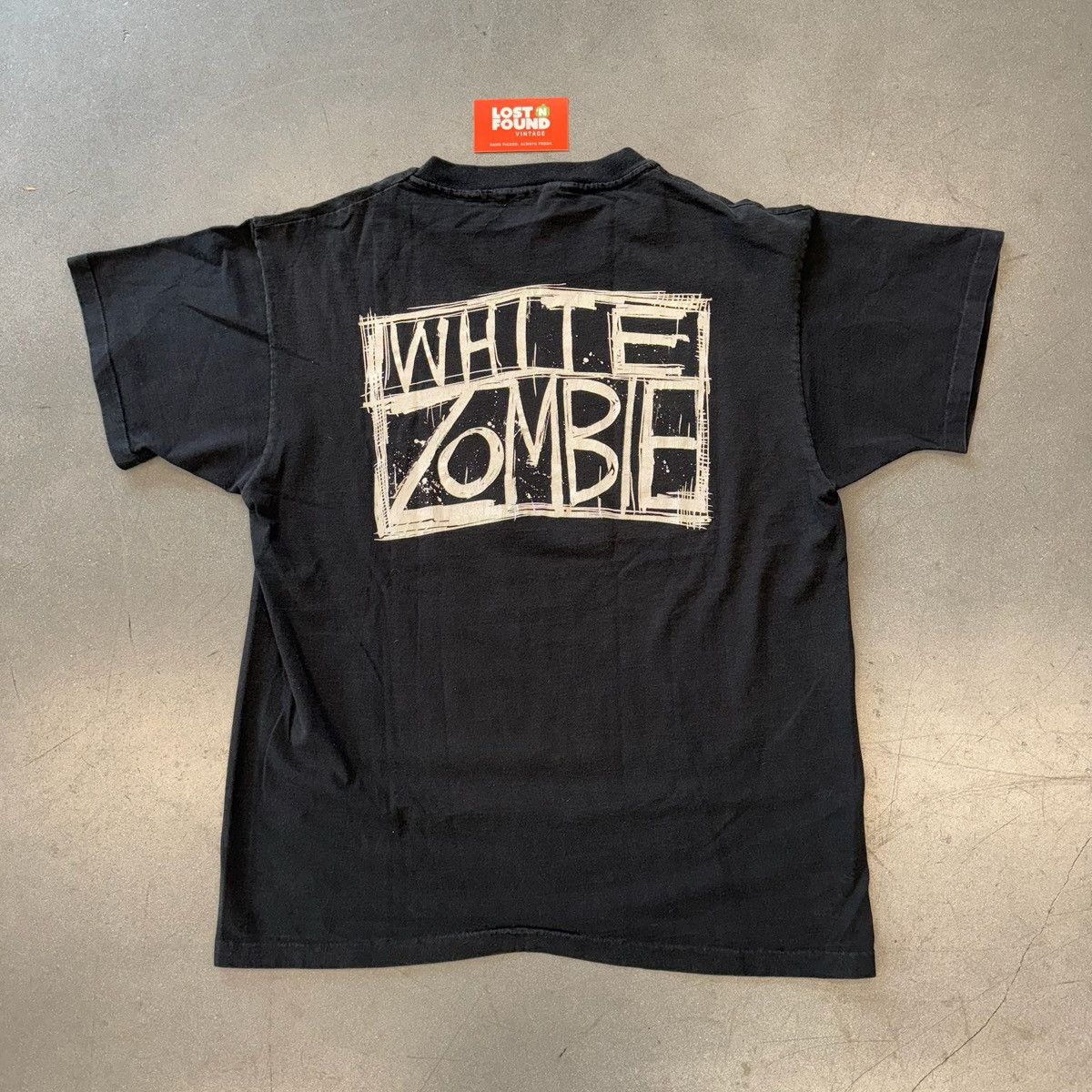 Vintage 1995 Vintage White Zombie Astro Freak Freakazoid Tee Size US XL / EU 56 / 4 - 4 Thumbnail
