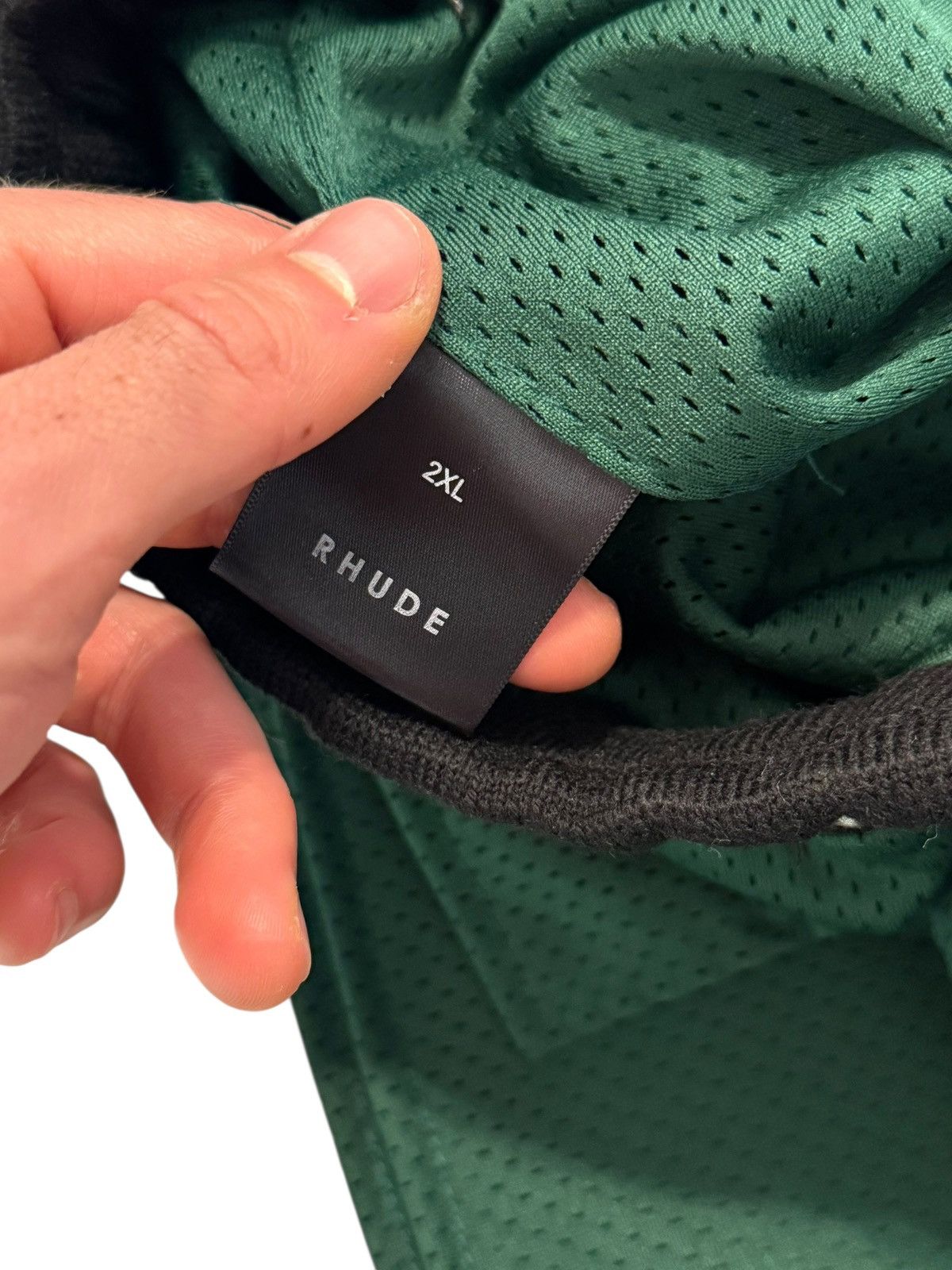 Rhude XXL Green Mesh Basket Shorts Size US 36 / EU 52 - 7 Thumbnail