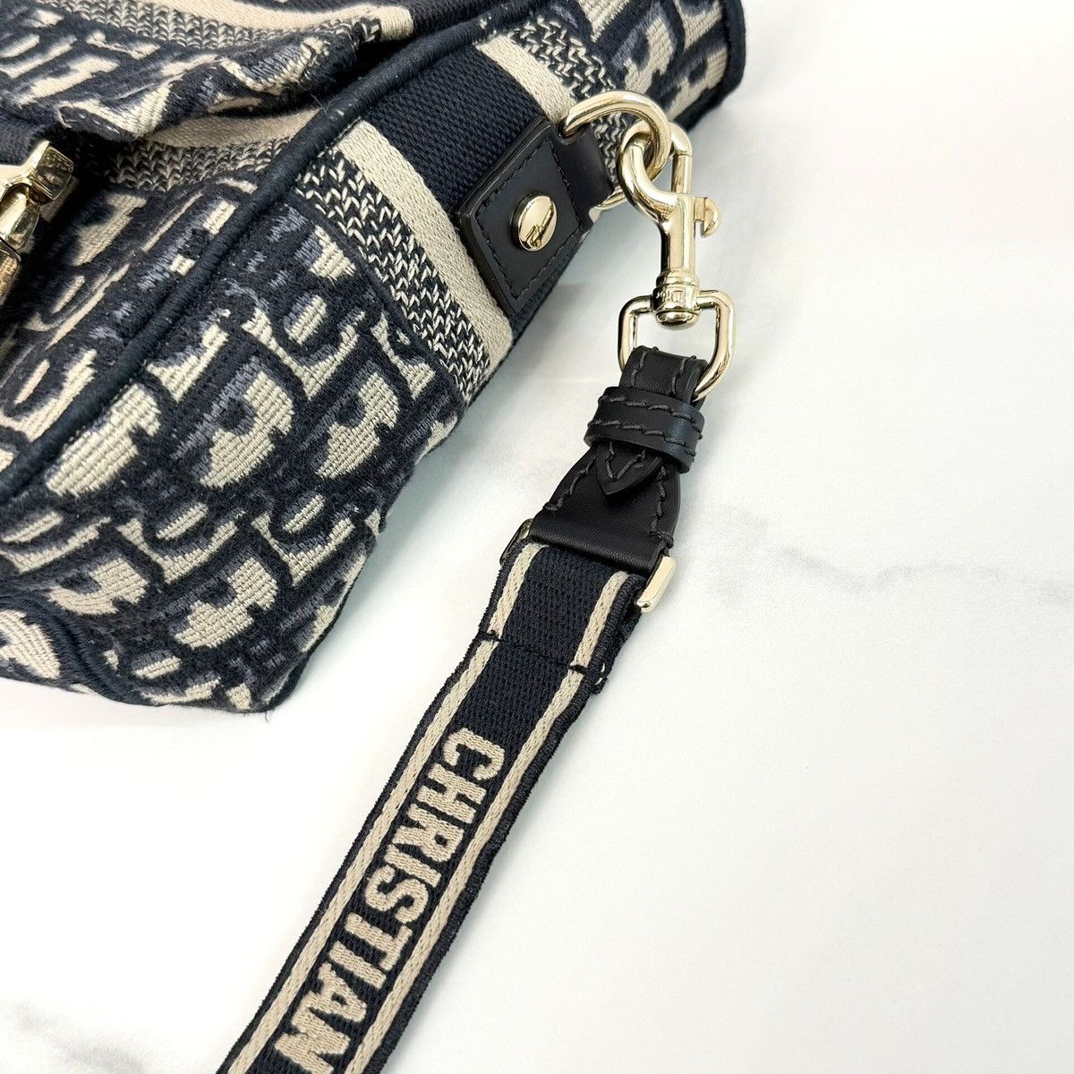Dior 2025 Camp small Diorcamp bag in blue Dior Oblique embroidery Size ONE SIZE - 3 Thumbnail
