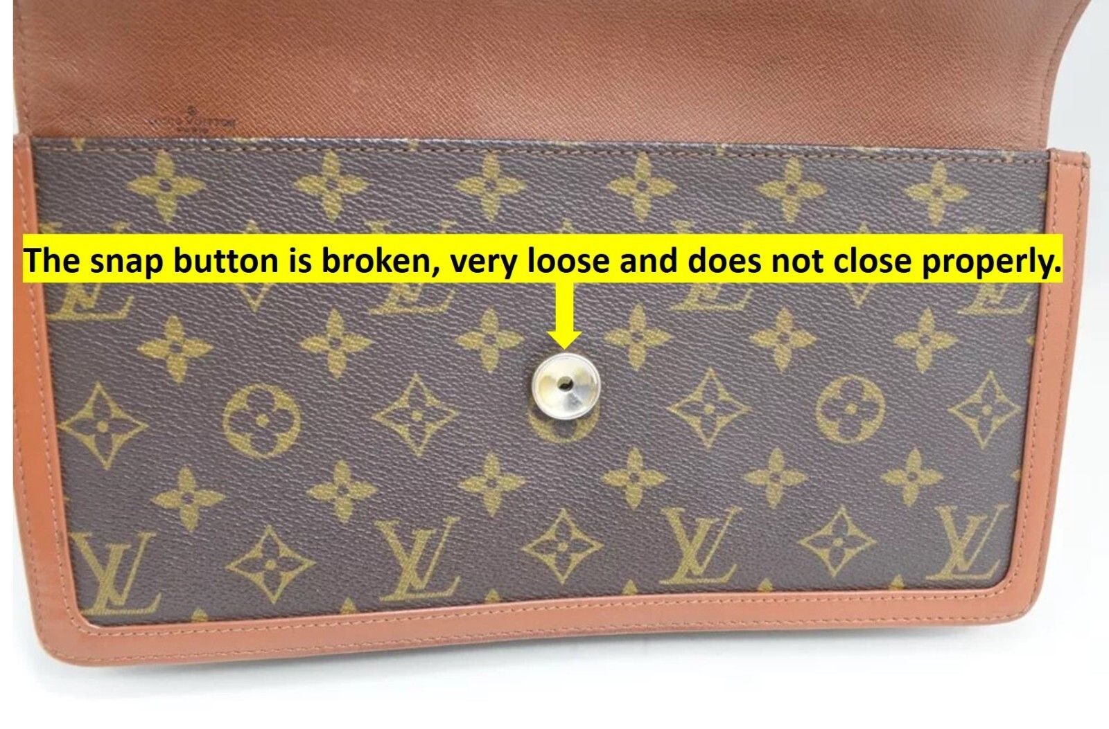 Louis Vuitton Louis Vuitton Pochette Dame GM Clutch Monogram M51810 Size ONE SIZE - 11 Thumbnail