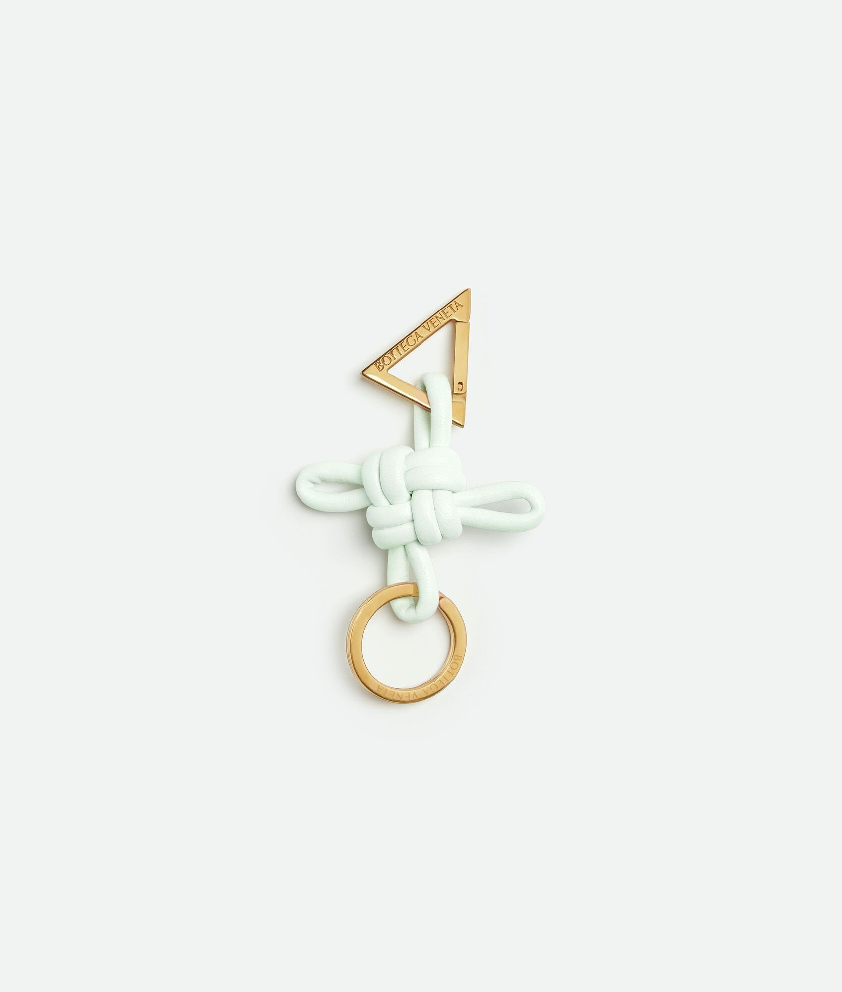Bottega Veneta o1n1vont0525 Size: OS / Triangle Key Ring in Glacier Size ONE SIZE - 1 Thumbnail