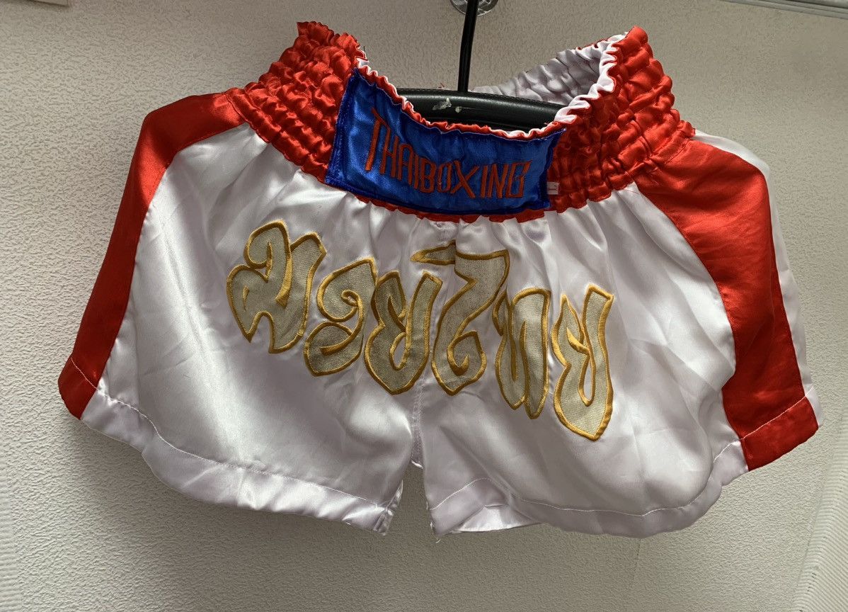Vintage Thaiboxing Thai Boxing vintage shorts muay Thai L Thailand Size US 34 / EU 50 - 5 Thumbnail