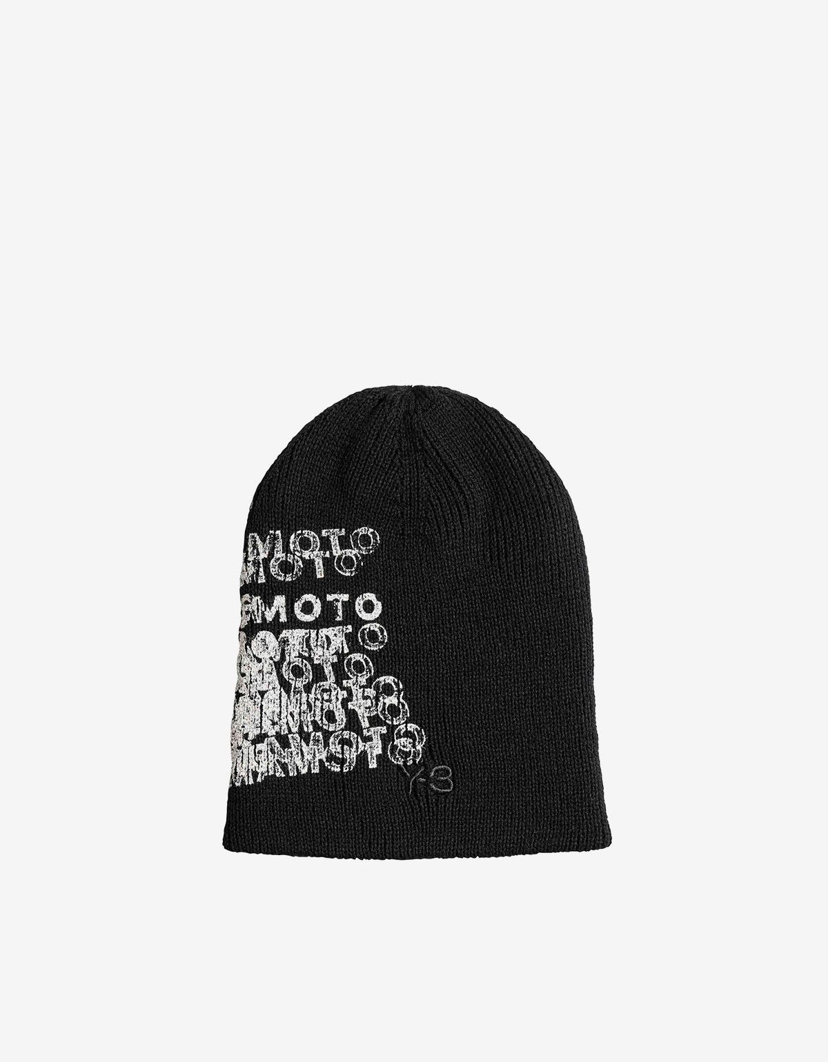 Y-3 Y-3 Black Graphic Beanie Hat Size ONE SIZE - 1 Thumbnail