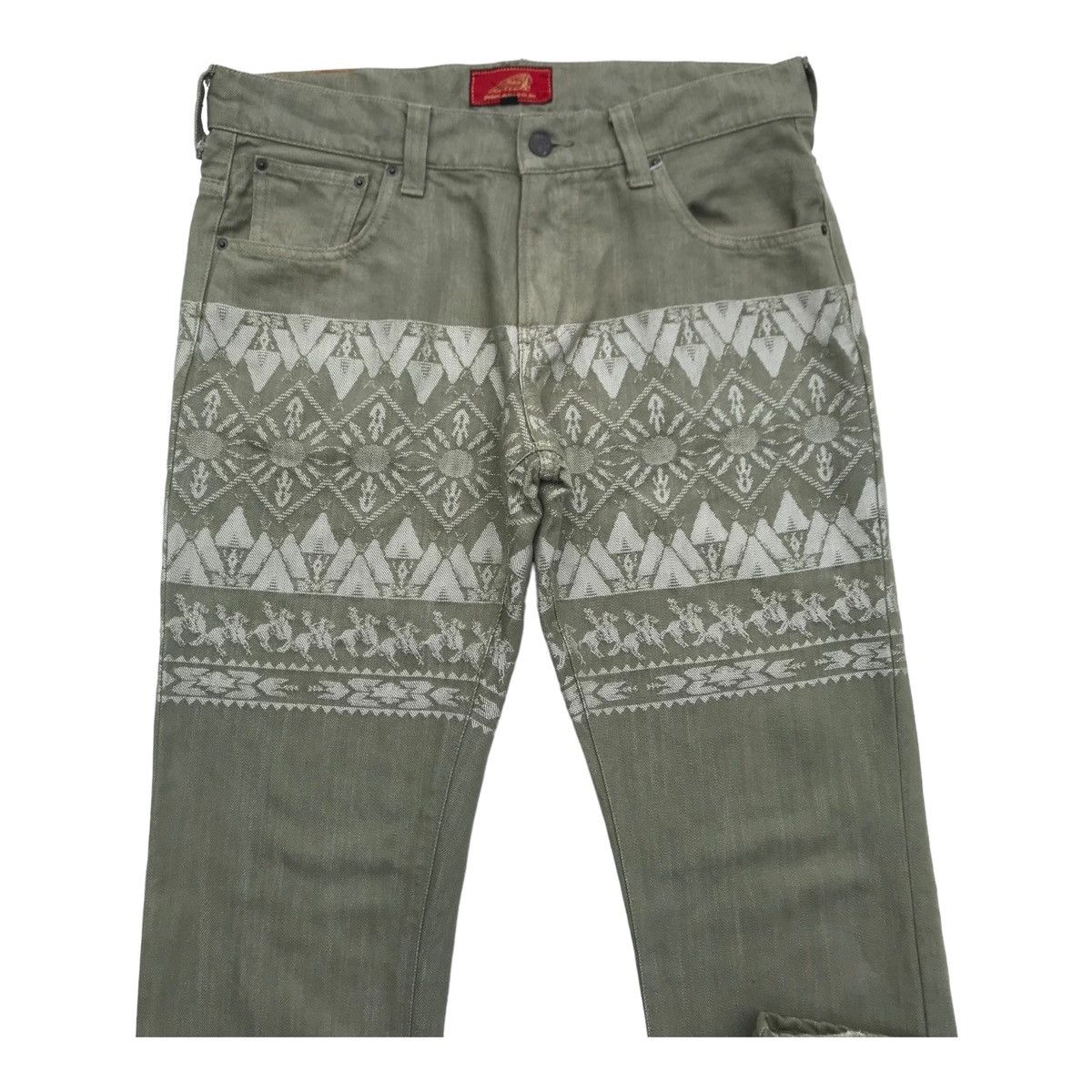 Indian Motorcycle Indian Motocycle Native Motif Denim Pants Size US 33 - 2 Thumbnail