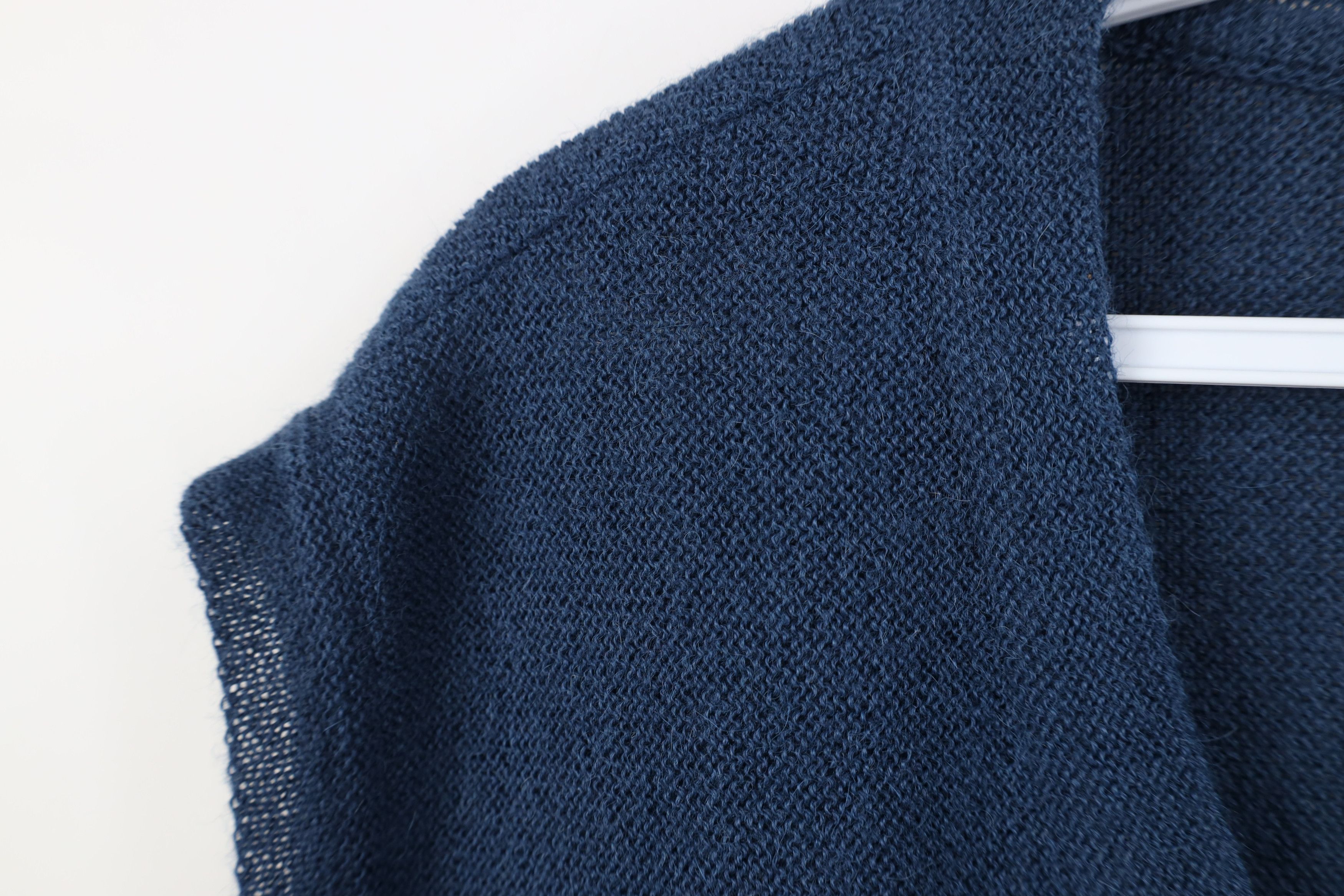 Vintage Vintage 90s Streetwear Wool Knit V-Neck Sweater Vest Blue Size XL / US 12-14 / IT 48-50 - 5 Thumbnail
