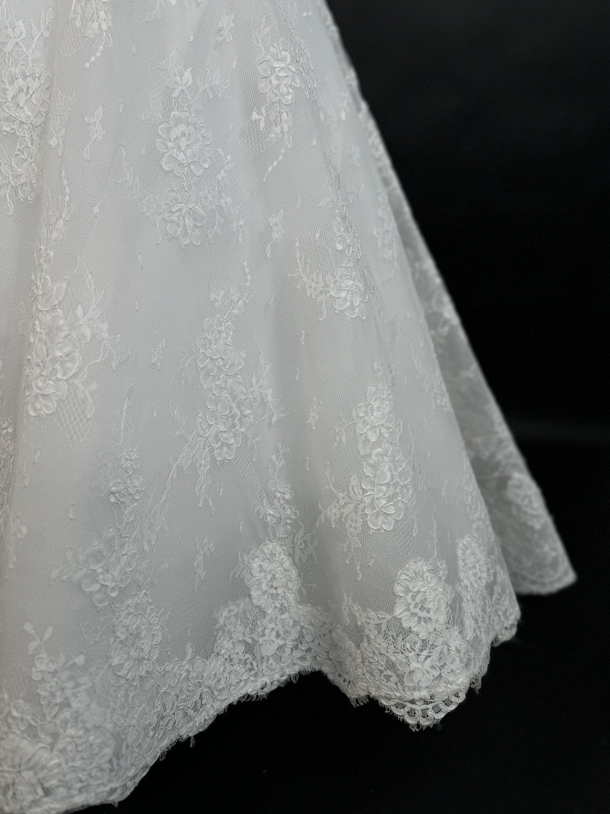Other Preloved US 8-10 Anna Augusta French Corded Lace Bridal Gown Size L / US 10 / IT 46 - 7 Thumbnail